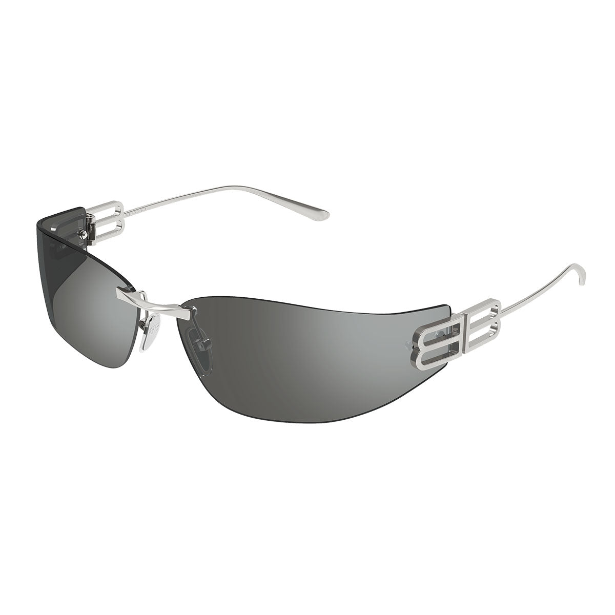 Balenciaga Occhiali da Sole BB0484S 003 Rutenio/Argento Donna