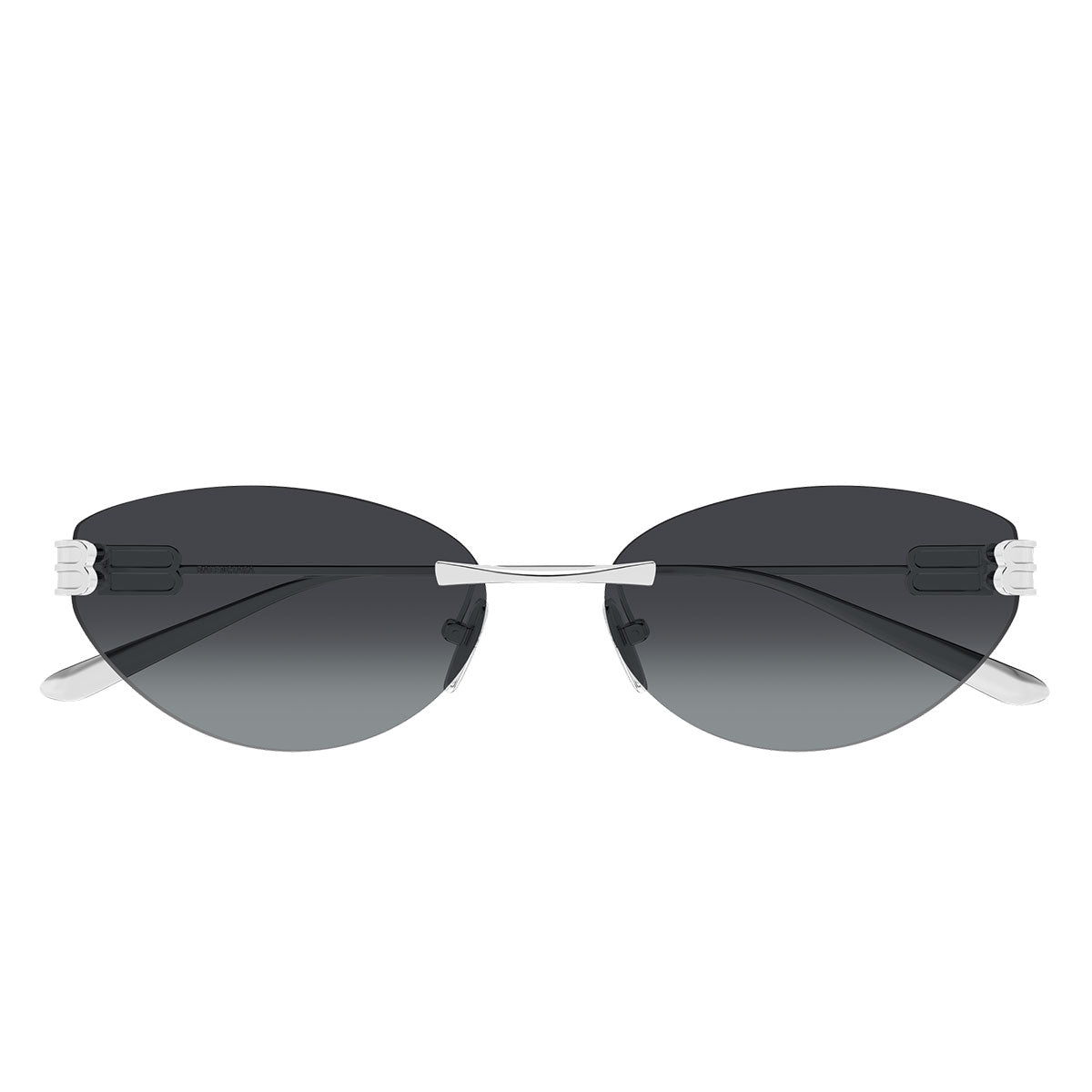 Balenciaga Occhiali da Sole BB0486S 002 Argento/Grigio Fumo Donna
