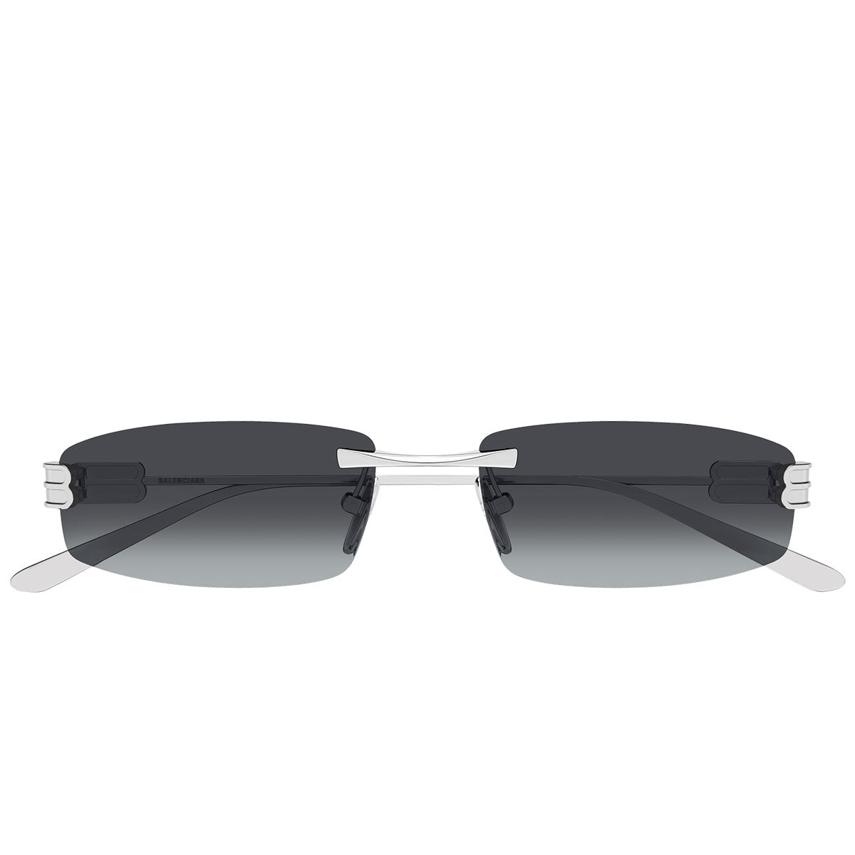 Balenciaga Occhiali da Sole BB0488S 002 Argento/Grigio Fumo Uomo