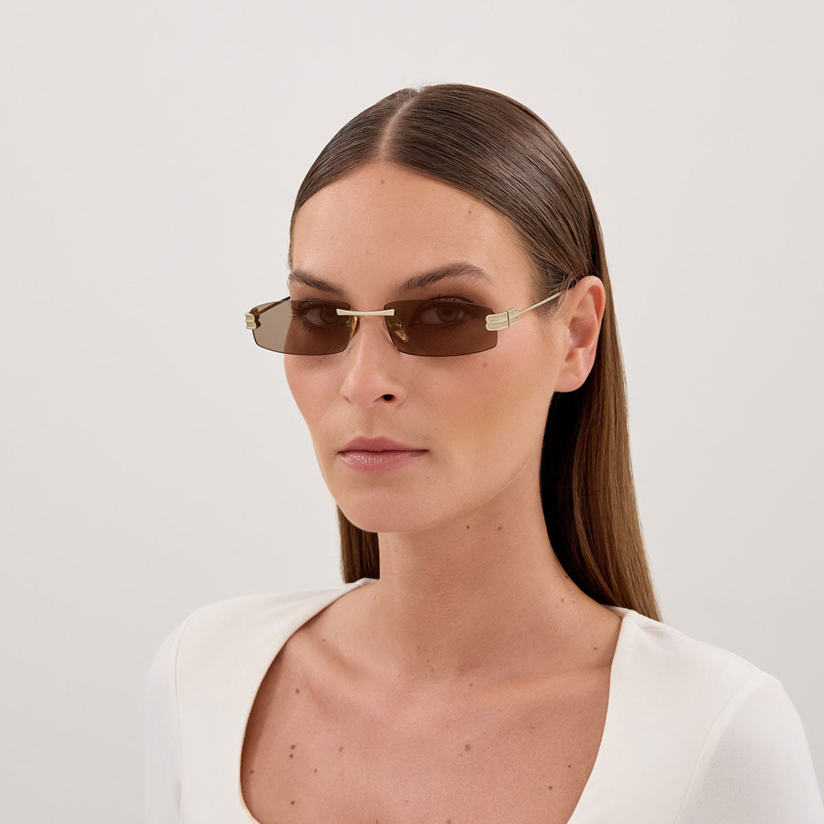 Balenciaga Occhiali da Sole BB0488S 003 Oro/Rosa Uomo