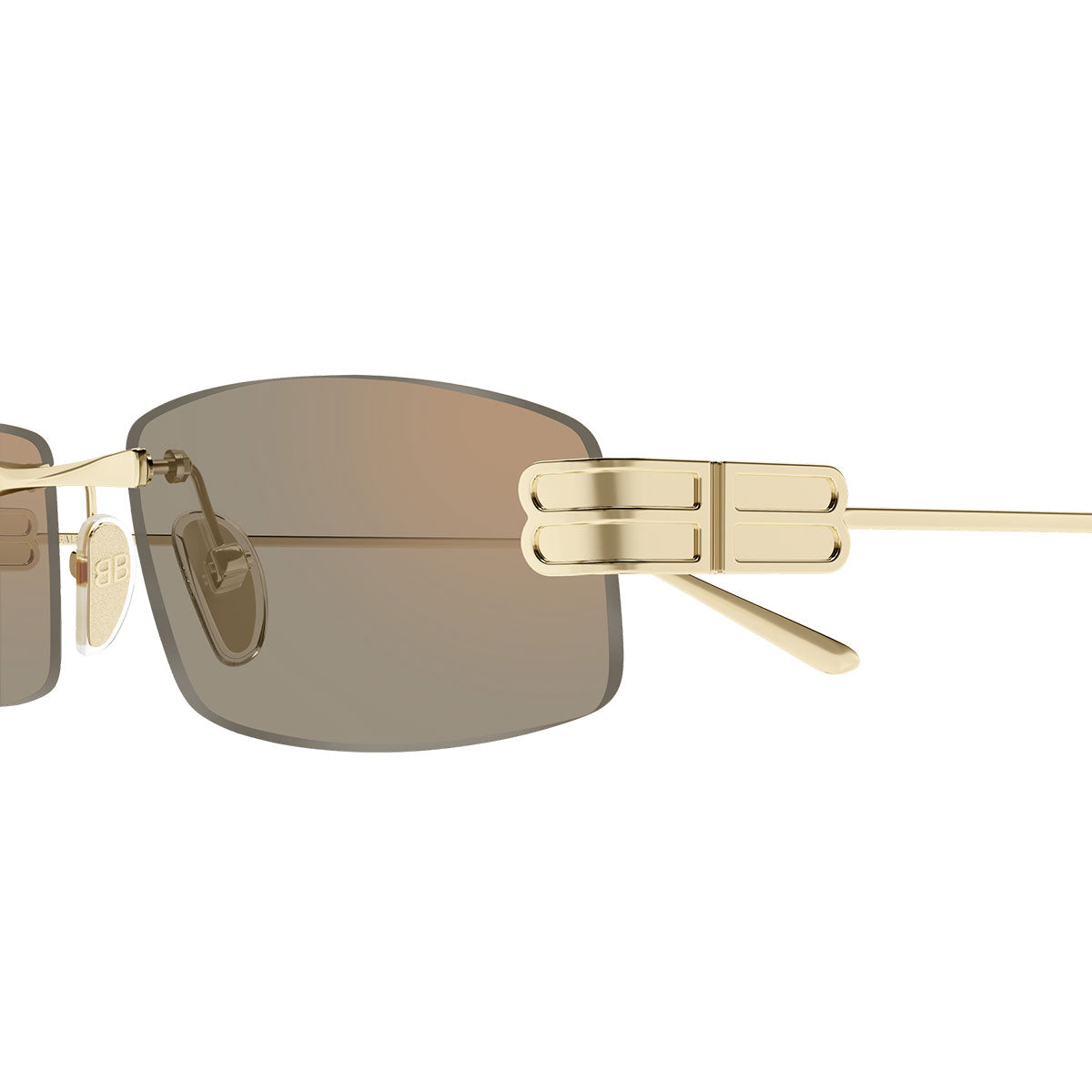 Balenciaga Occhiali da Sole BB0488S 003 Oro/Rosa Uomo