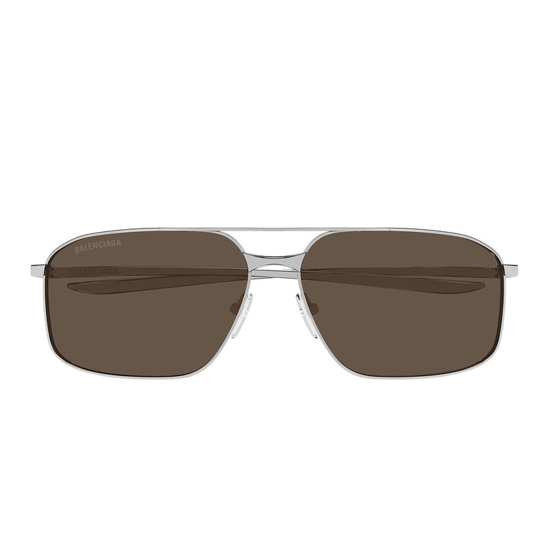 Balenciaga Occhiali da Sole BB0492S 002 Rutenio/Marrone Uomo