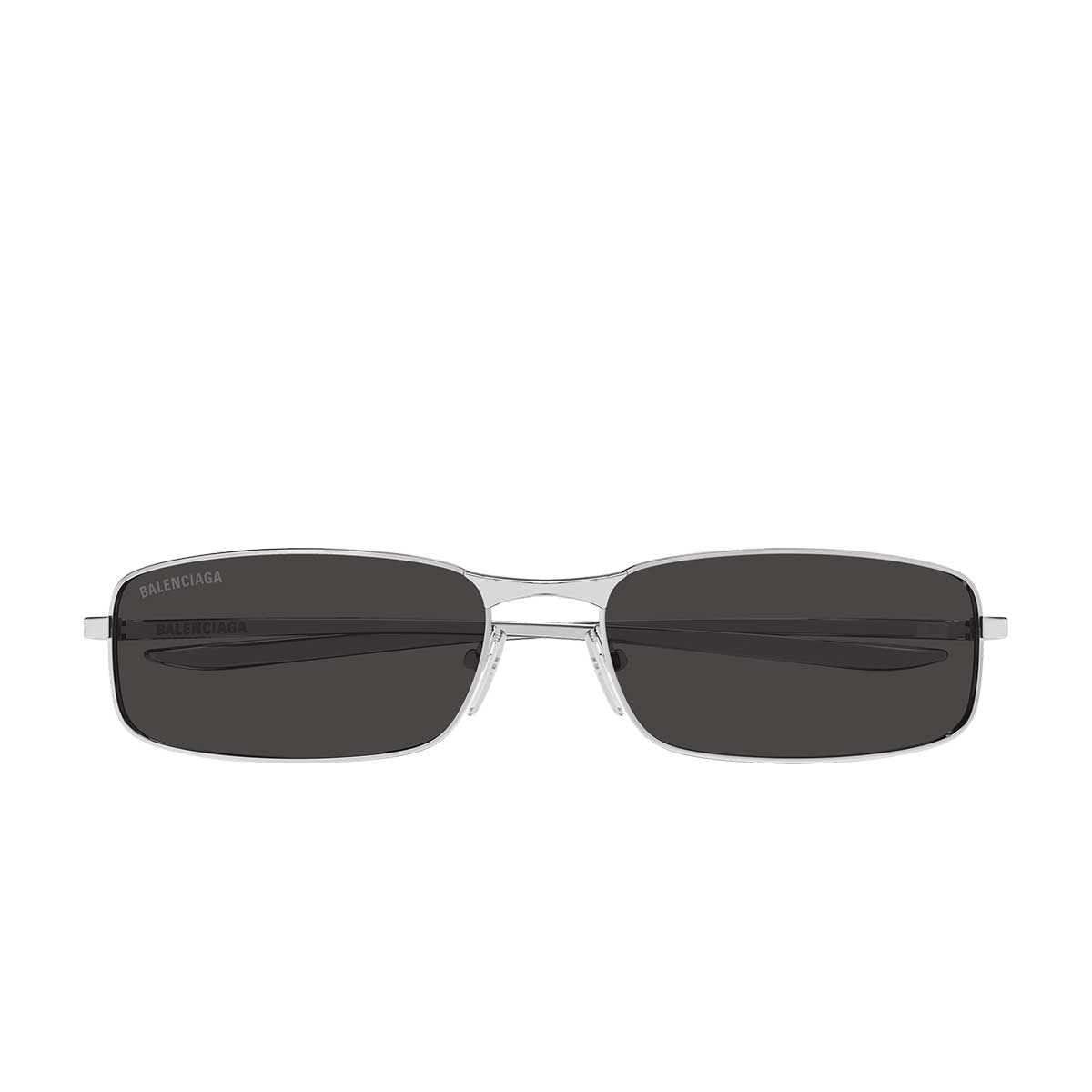 Balenciaga Occhiali da Sole BB0493S 001 Argento/Grigio Uomo