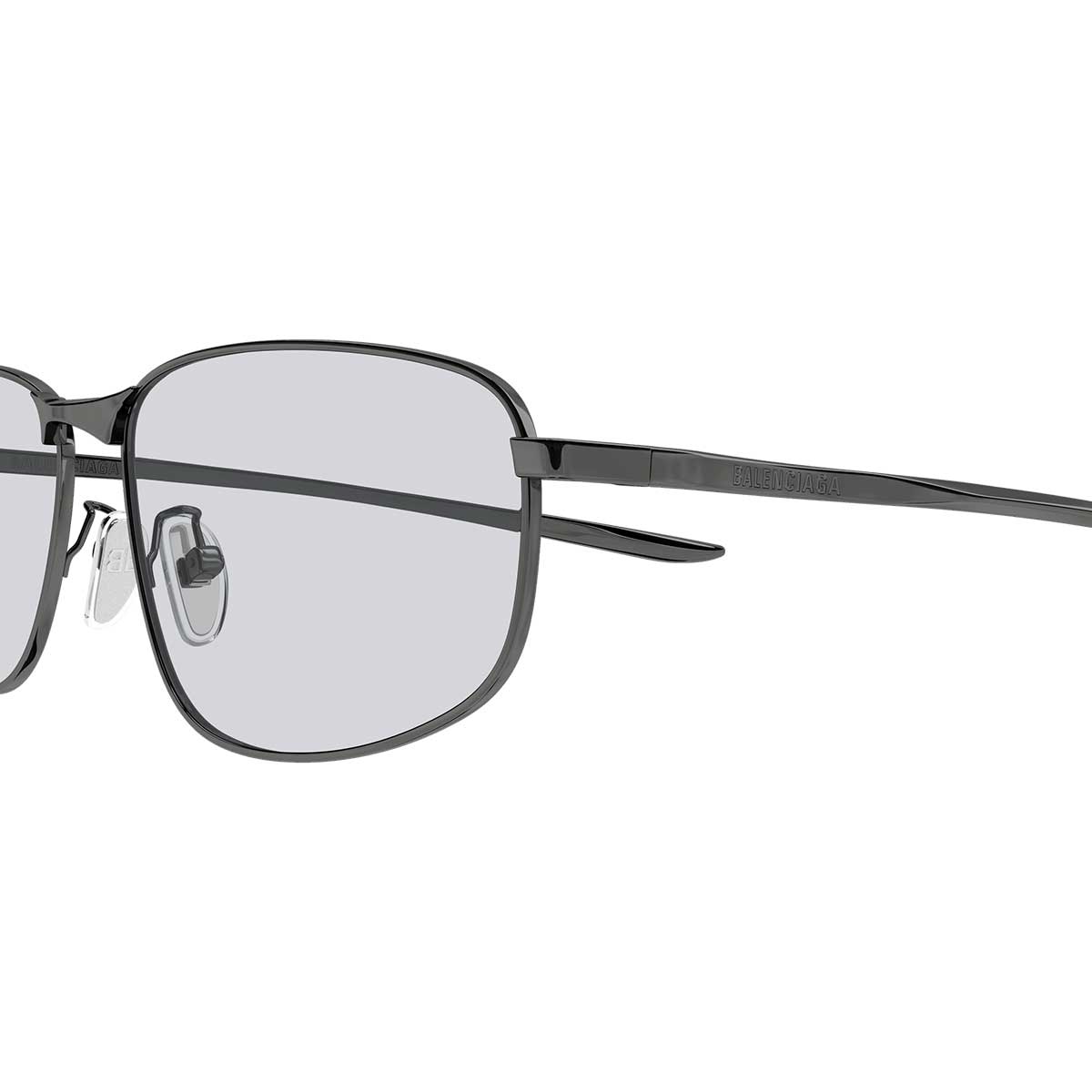 Balenciaga Occhiali da Sole BB0494SA 004 Rutenio/Grigio Uomo 3