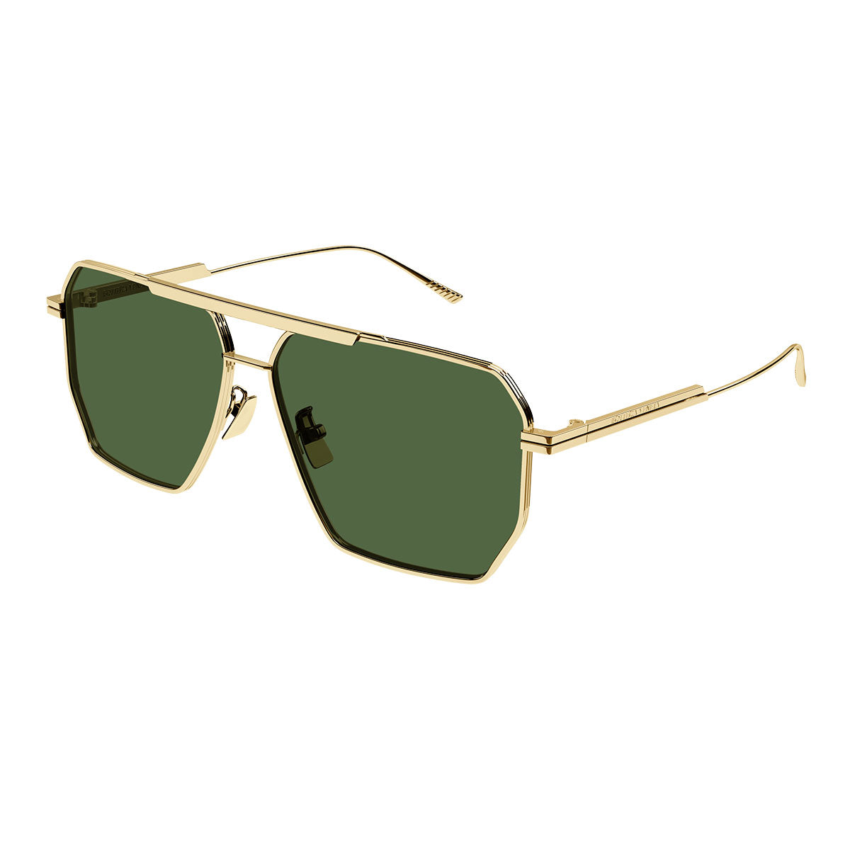 Bottega Veneta Occhiali da Sole BV1012S 004 Oro/Verde Uomo