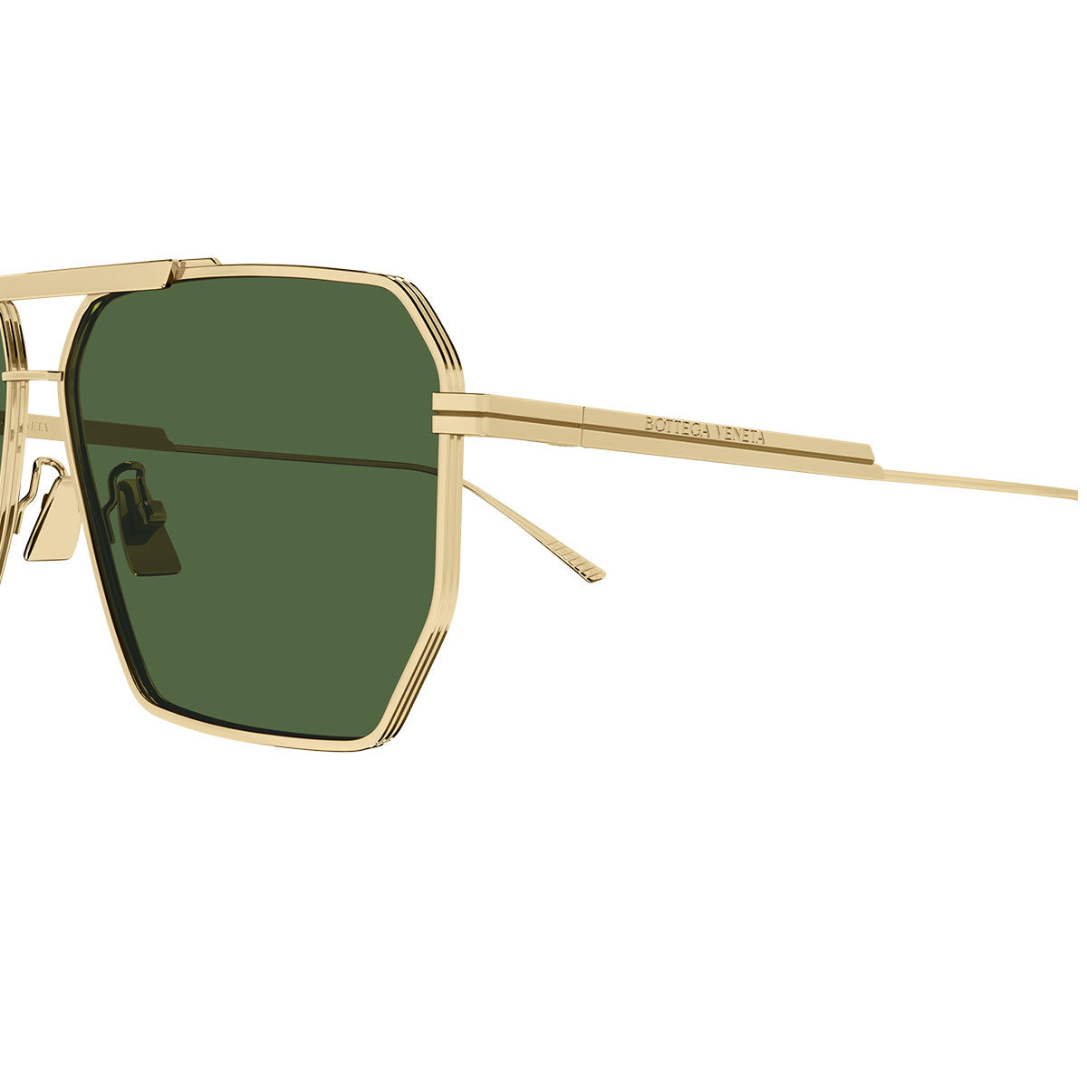 Bottega Veneta Occhiali da Sole BV1012S 004 Oro/Verde Uomo