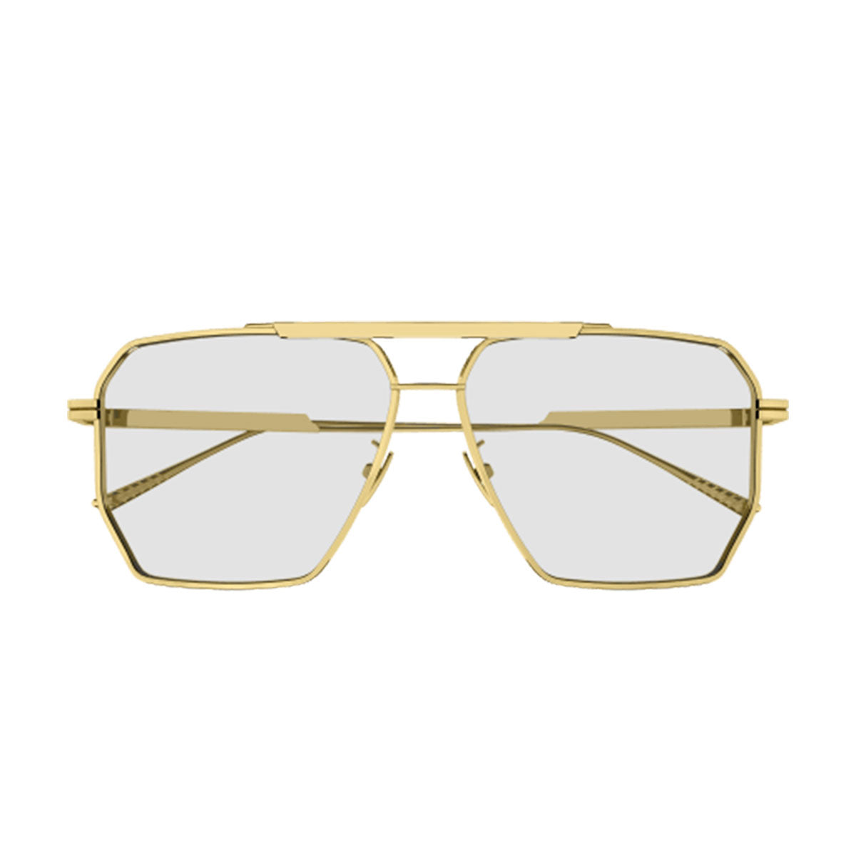 Bottega Veneta Occhiali da Sole BV1012S 009 Oro/Trasparente Uomo