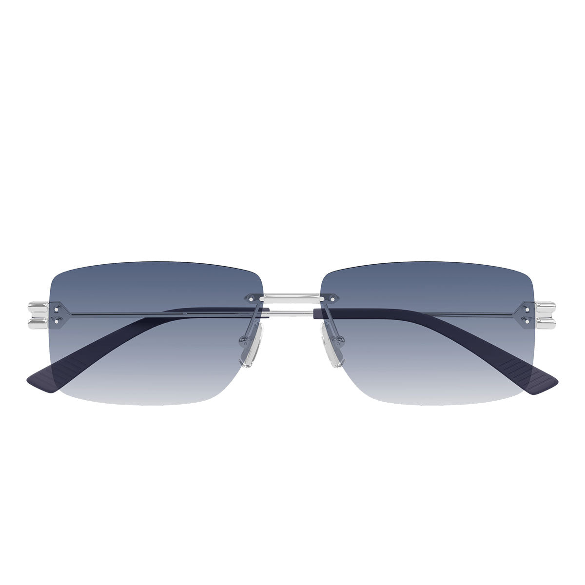 Bottega Veneta Occhiali da Sole BV1126S 005 Argento/Blu Uomo