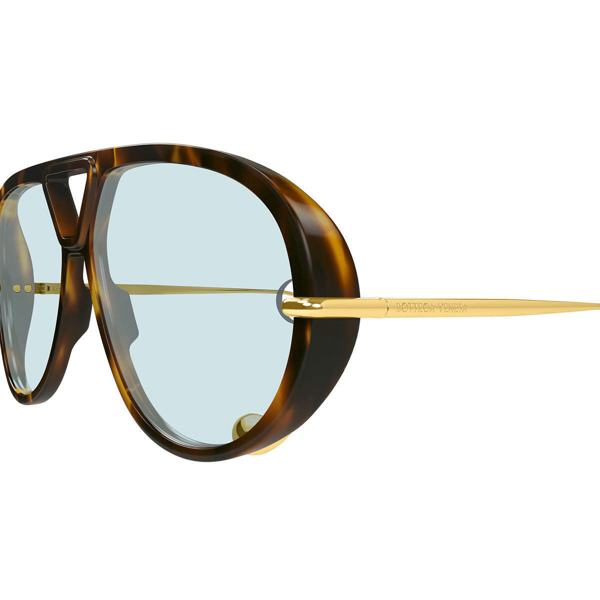 Bottega Veneta Occhiali da Sole BV1273S 007 Drop Aviator Marrone/Verde Unisex