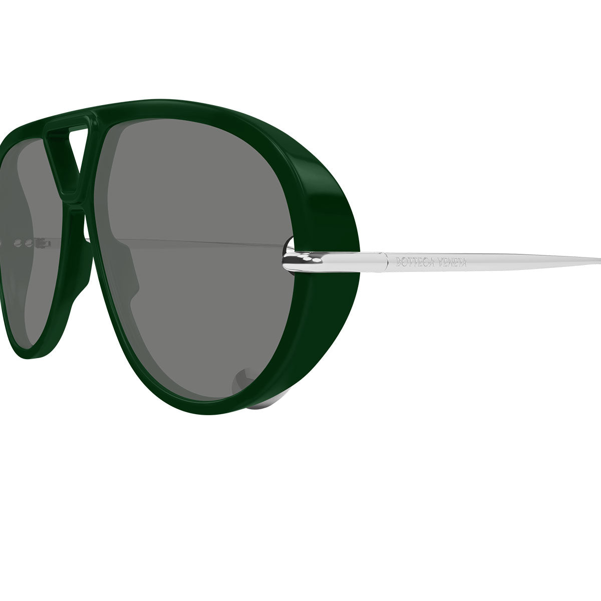 Bottega Veneta Occhiali da Sole BV1273S 008 Drop Aviator Verde/Grigio Unisex