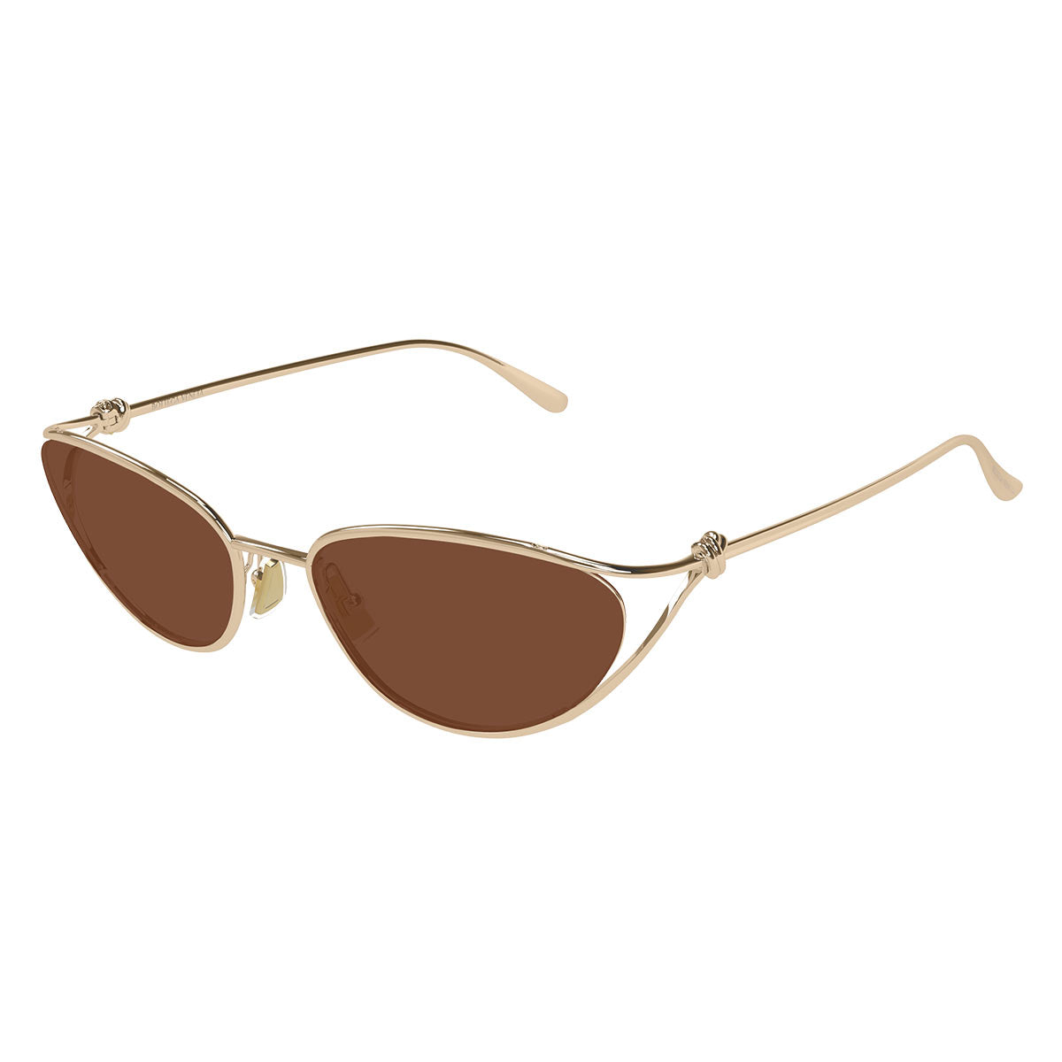 Bottega Veneta Occhiali da Sole BV1330S 003 Oro/Marrone Unisex