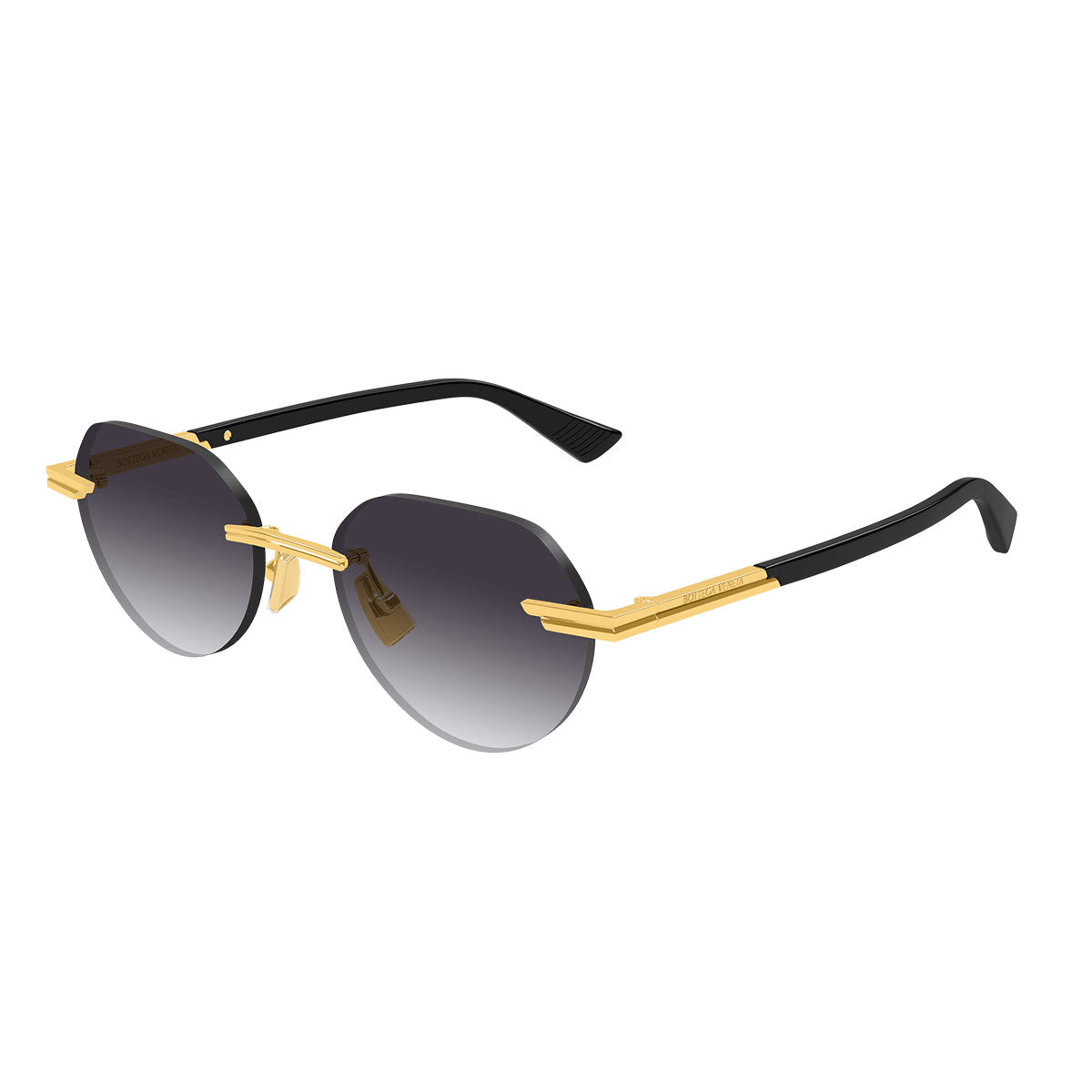 Bottega Veneta Occhiali da Sole BV1379S 001 Oro/Grigio Uomo