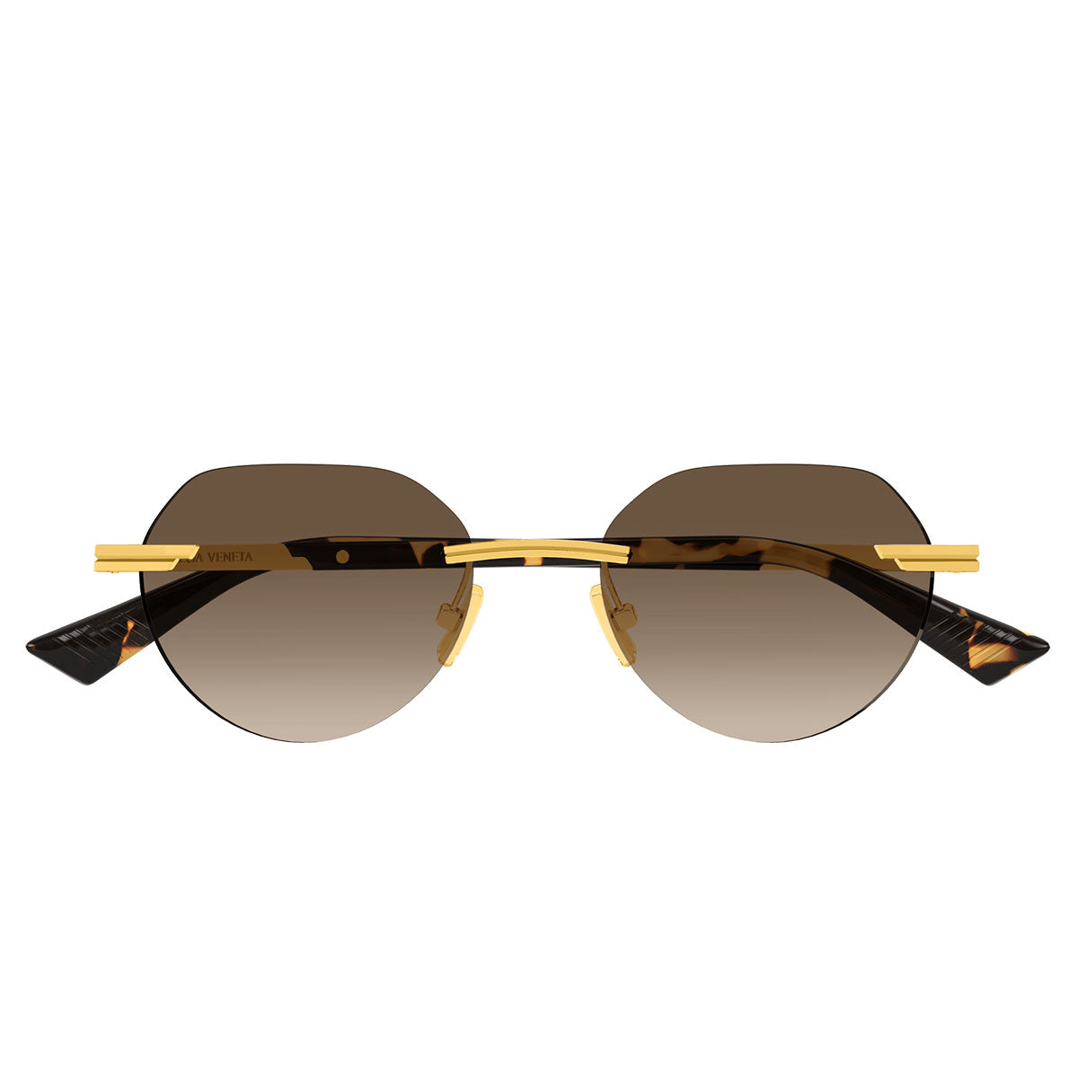 Bottega Veneta Occhiali da Sole BV1379S 003 Oro/Marrone Uomo