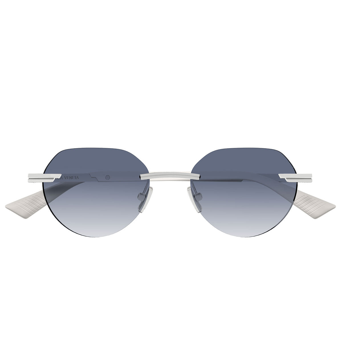 Bottega Veneta Occhiali da Sole BV1379S 004 Argento/Blu Uomo