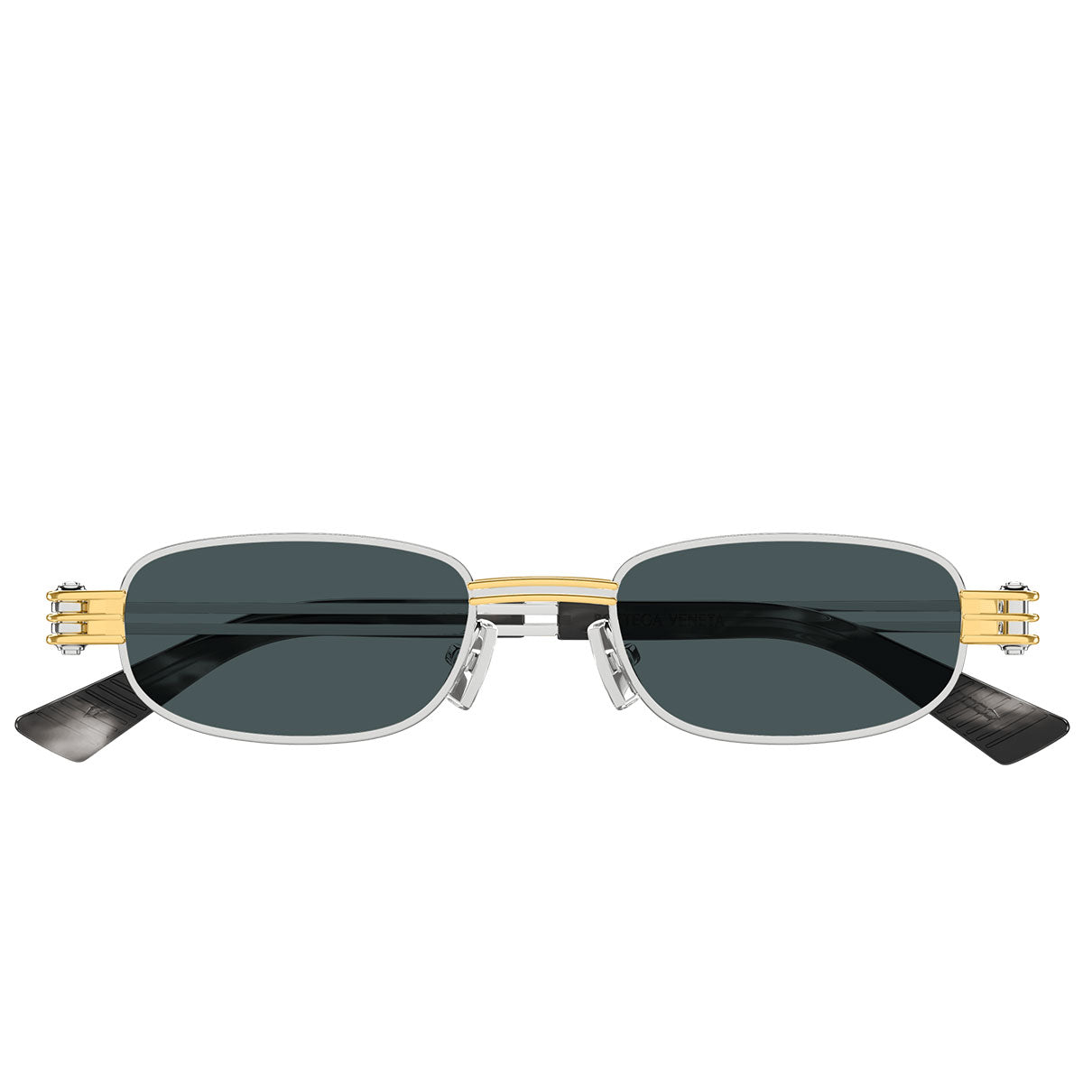 Bottega Veneta Occhiali da Sole BV1381S 003 Argento/Blu Unisex