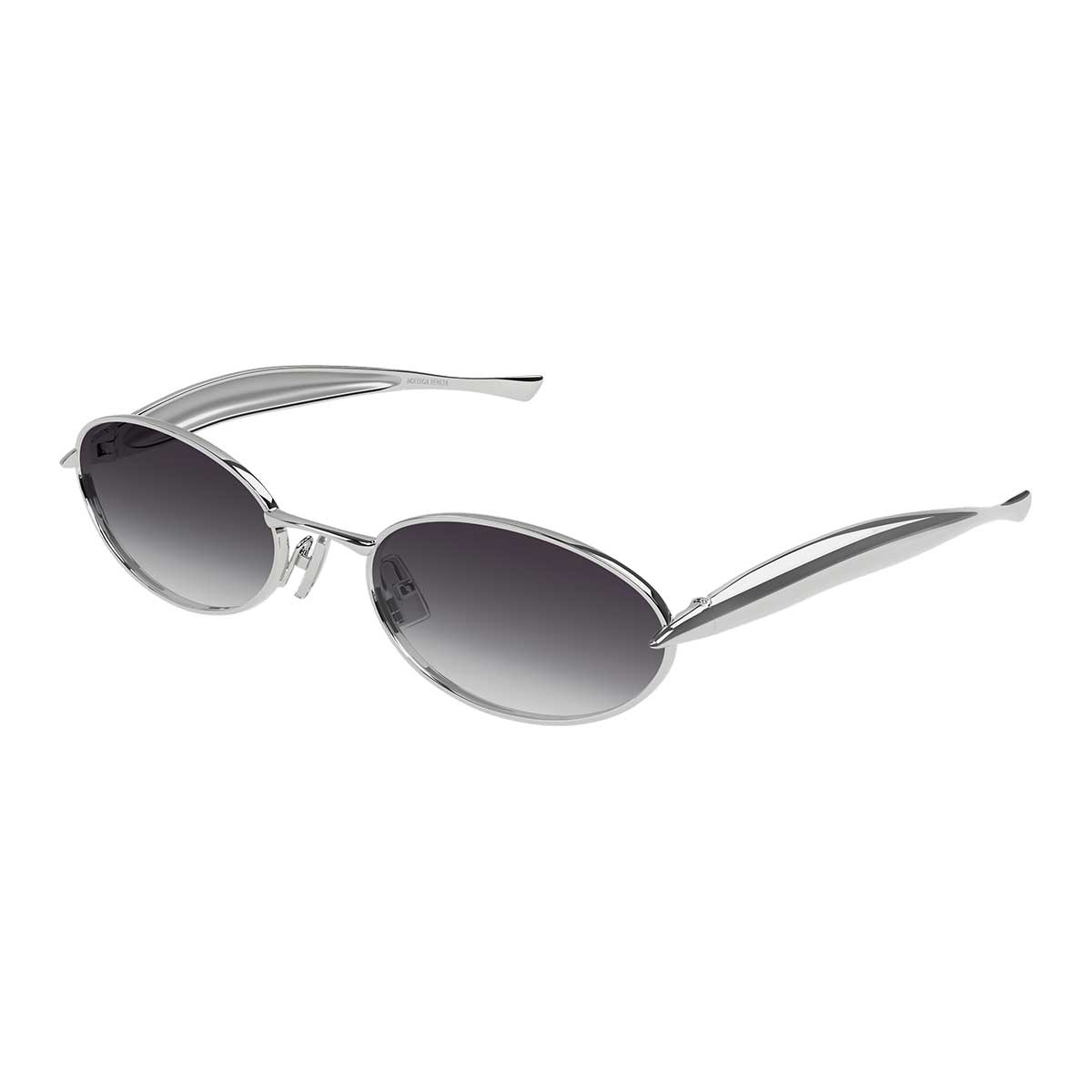 Bottega Veneta Occhiali da Sole BV1386S 003 Argento/Grigio Unisex