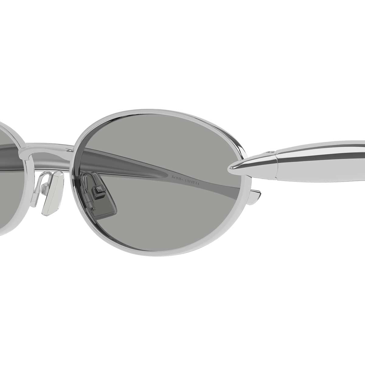 Bottega Veneta Occhiali da Sole BV1386S 007 Argento/Grigio Unisex