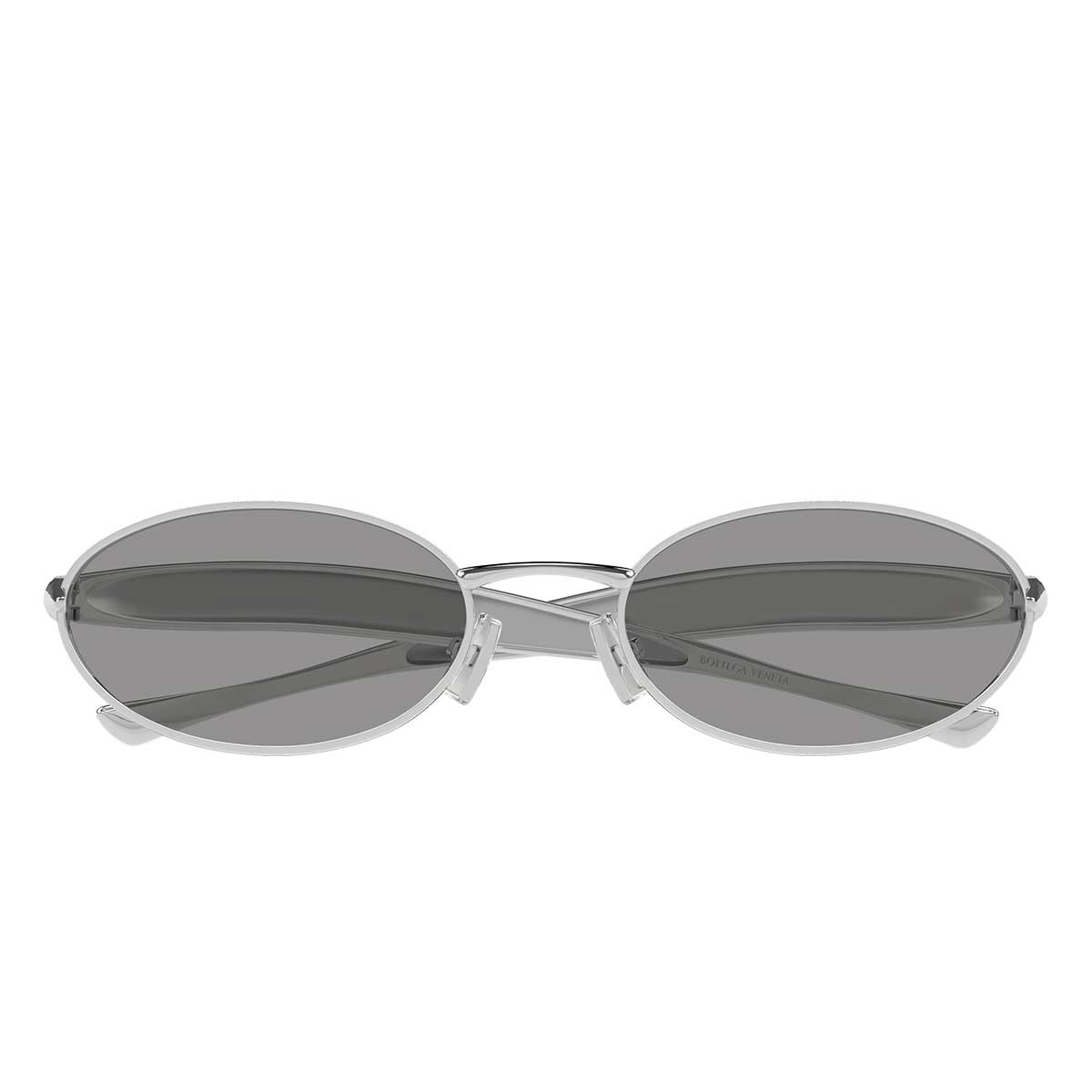 Bottega Veneta Occhiali da Sole BV1386S 007 Argento/Grigio Unisex