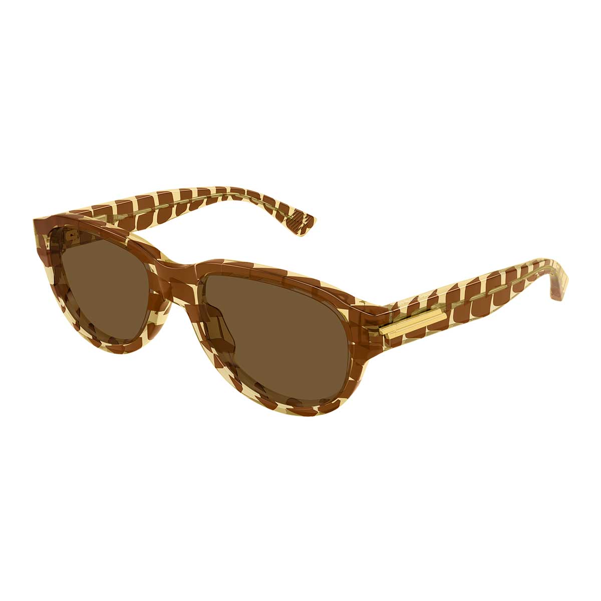 Bottega Veneta Occhiali da Sole BV1410S 004 Marrone/Marrone Uomo 2