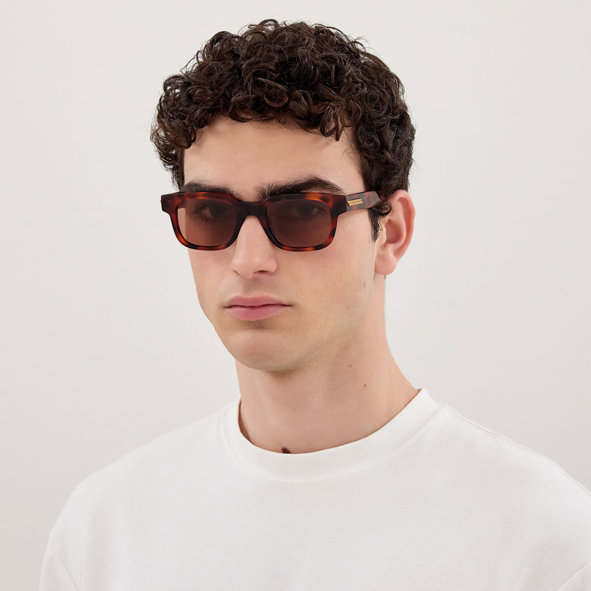 Bottega Veneta Occhiali da Sole BV1411S 002 Marrone/Rosso Uomo