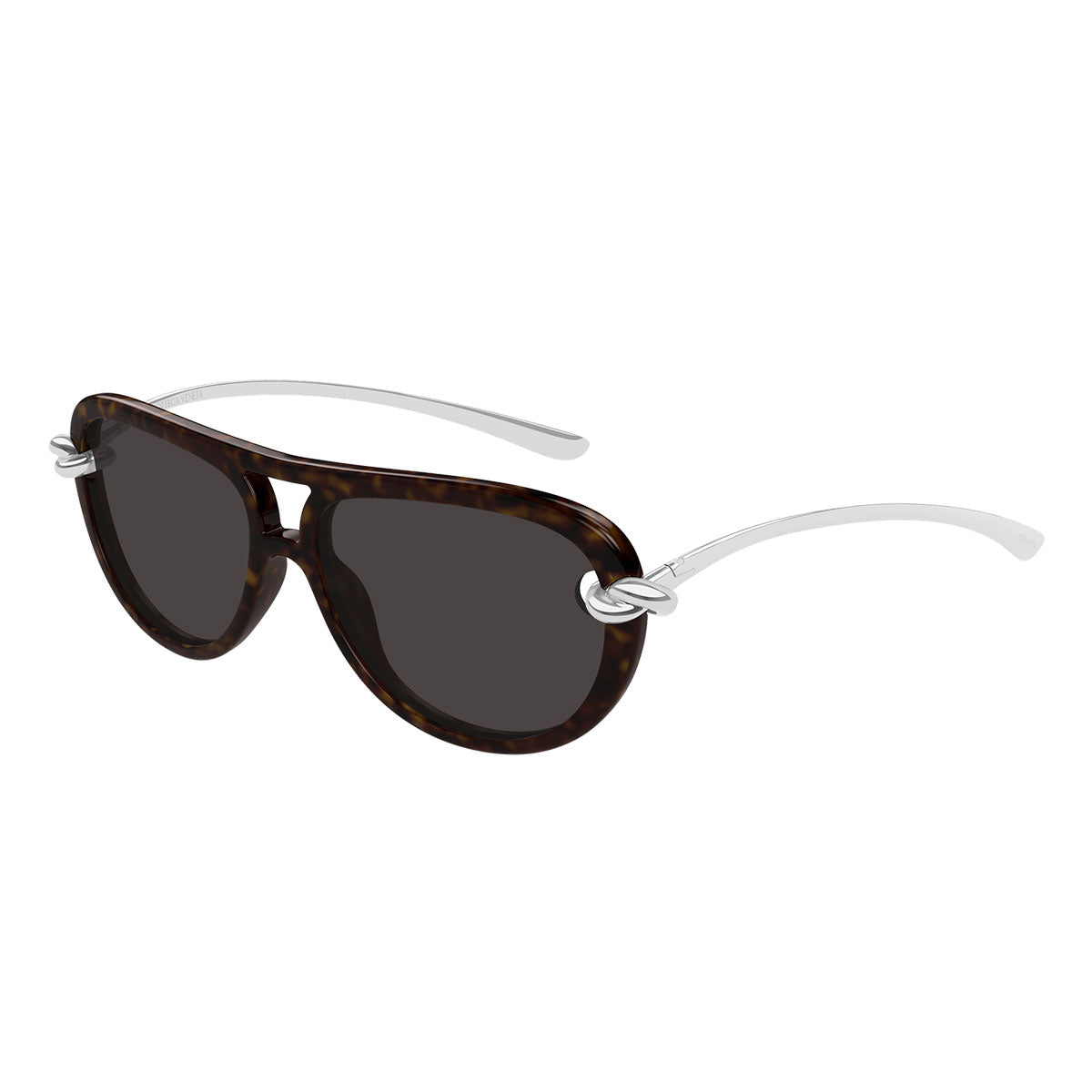 Bottega Veneta Occhiali da Sole BV1418S 002 Argento/Marrone Donna