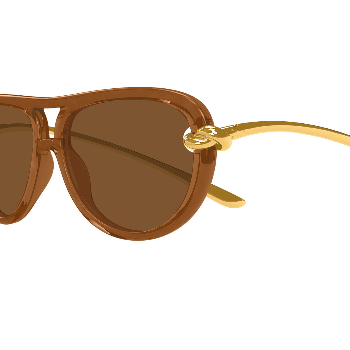 Bottega Veneta Occhiali da Sole BV1418S 004 Oro/Marrone Donna