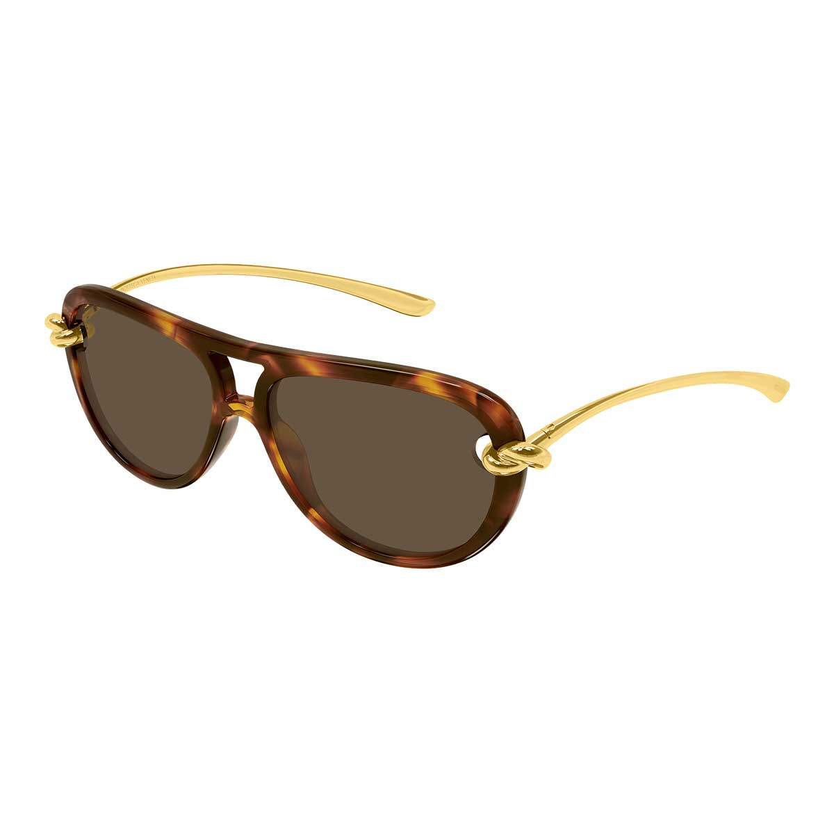 Bottega Veneta Occhiali da Sole BV1418S 007 Oro/Marrone Donna