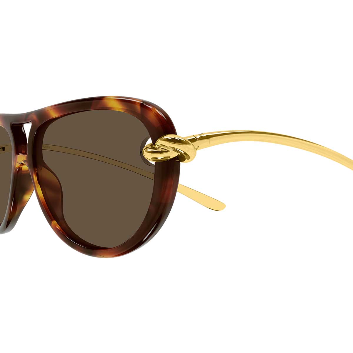 Bottega Veneta Occhiali da Sole BV1418S 007 Oro/Marrone Donna