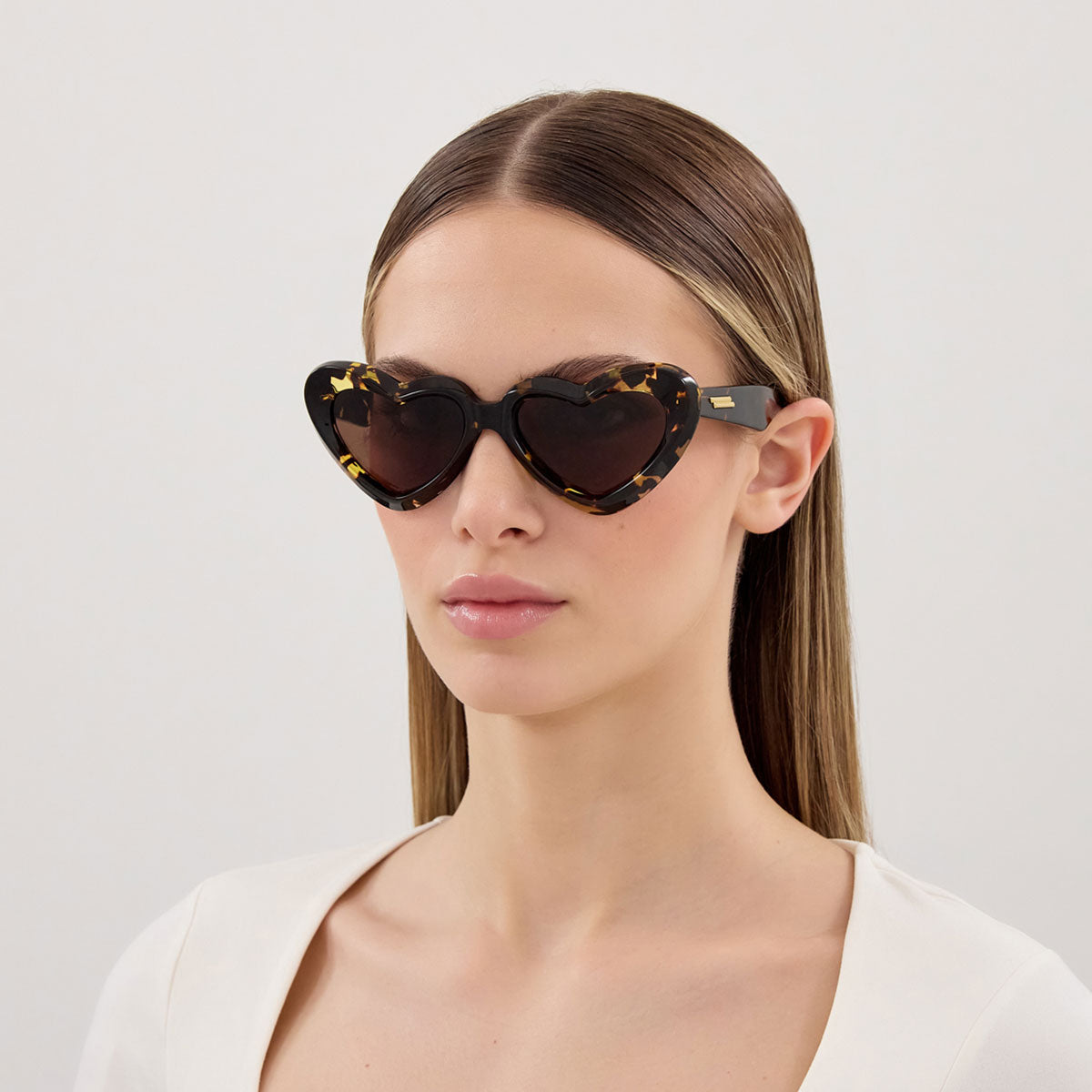 Bottega Veneta Occhiali da Sole BV1432S 002 Marrone/Marrone Donna