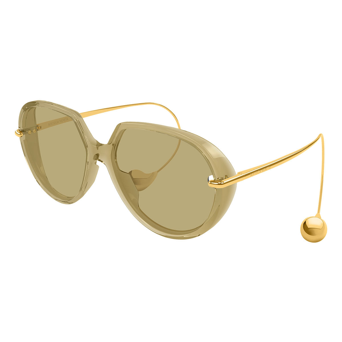 Bottega Veneta Occhiali da Sole BV1436S 004 Giallo/Marrone Unisex