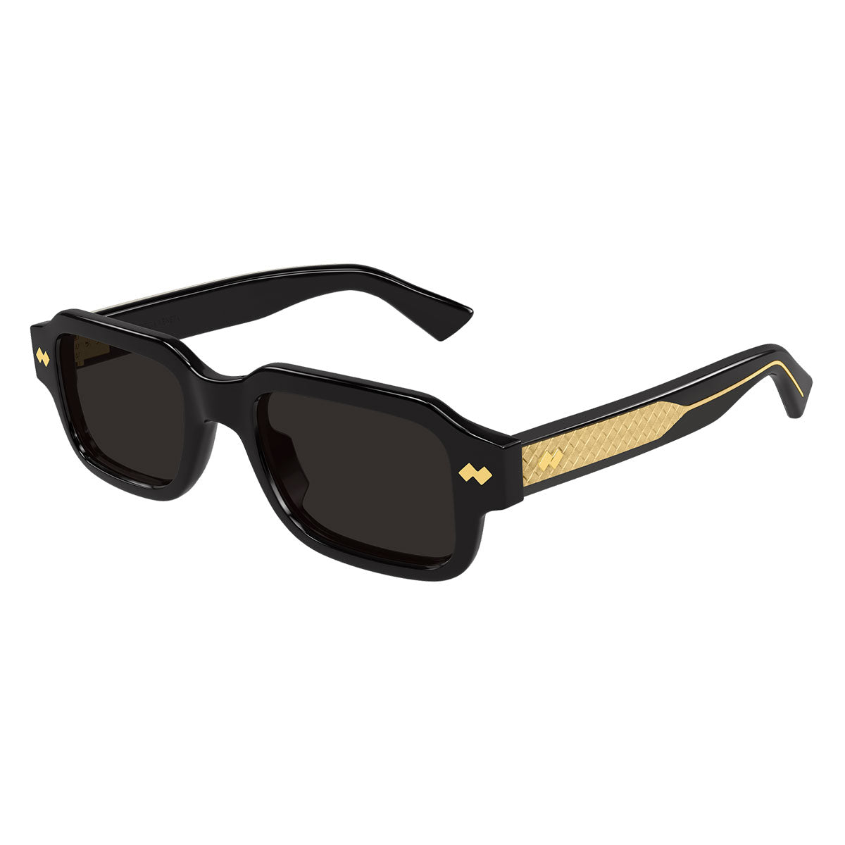 Bottega Veneta Occhiali da Sole BV1442S 001 Nero Oro/Grigio Uomo