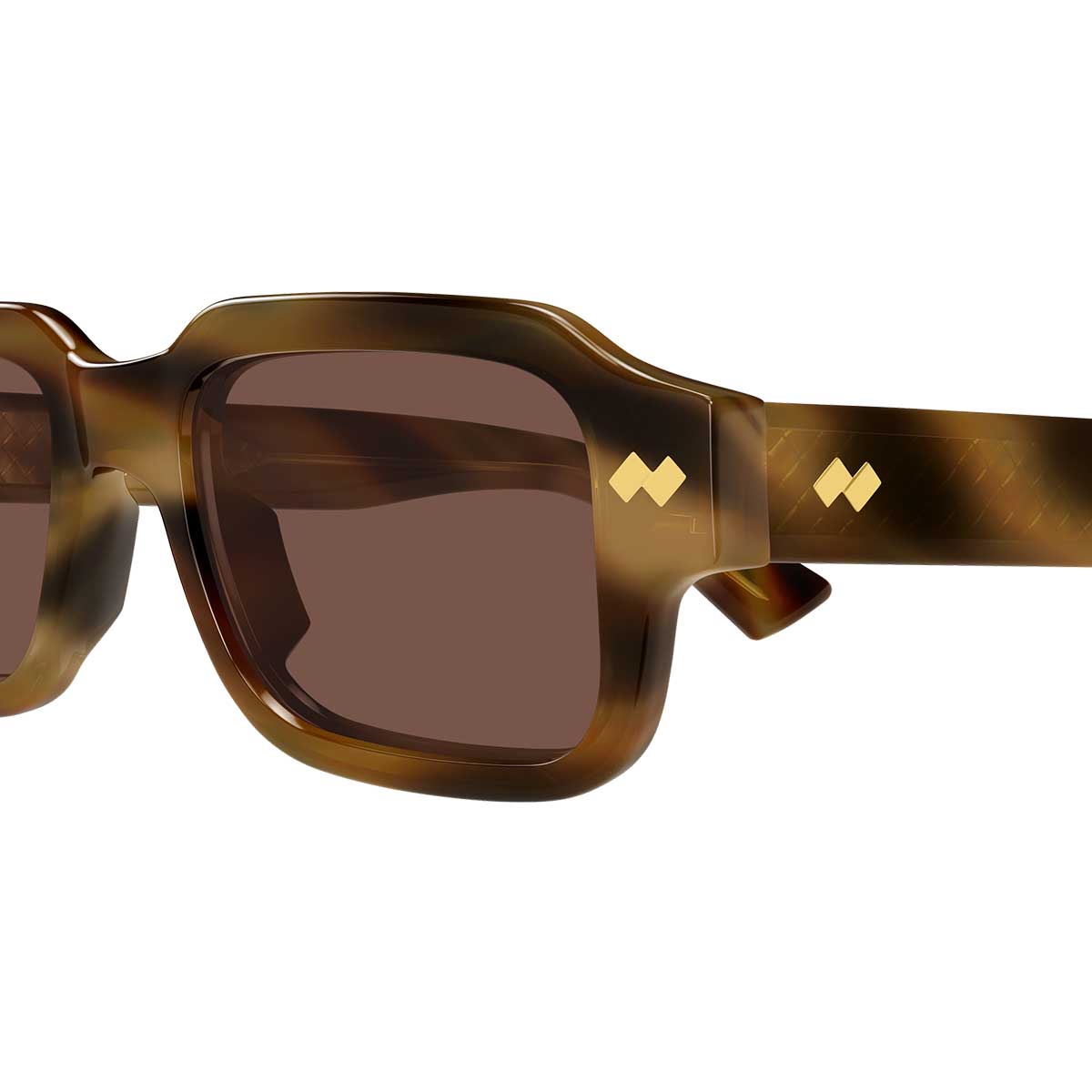 Bottega Veneta Occhiali da Sole BV1442S 002 Marrone/Marrone Uomo 3