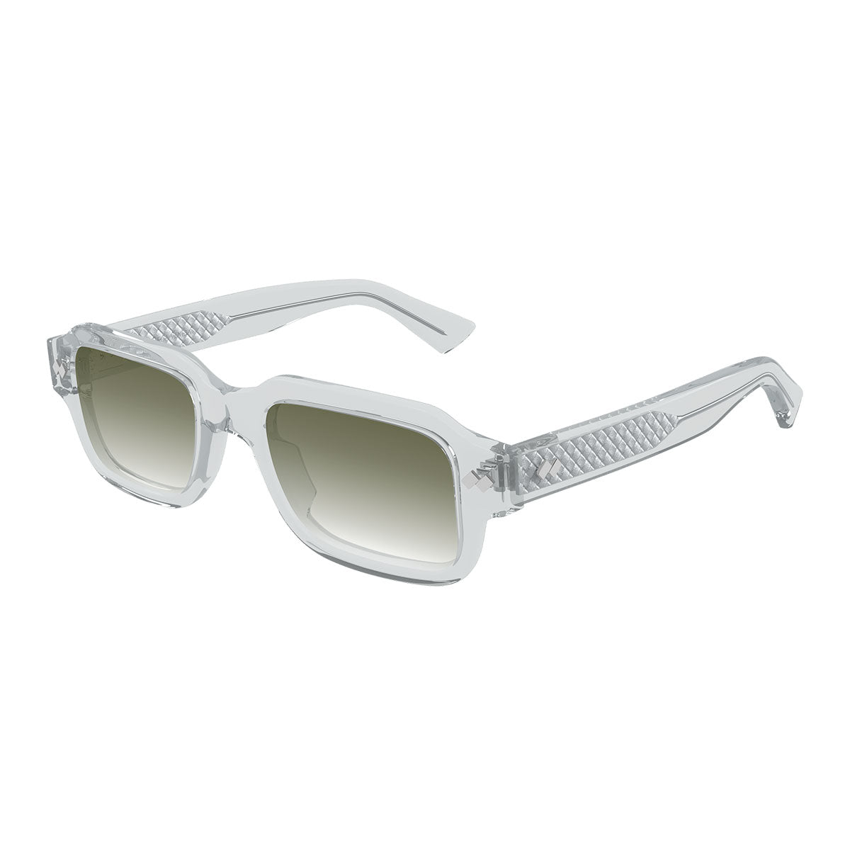 Bottega Veneta Occhiali da Sole BV1442S 003 Grigio/Verde Uomo