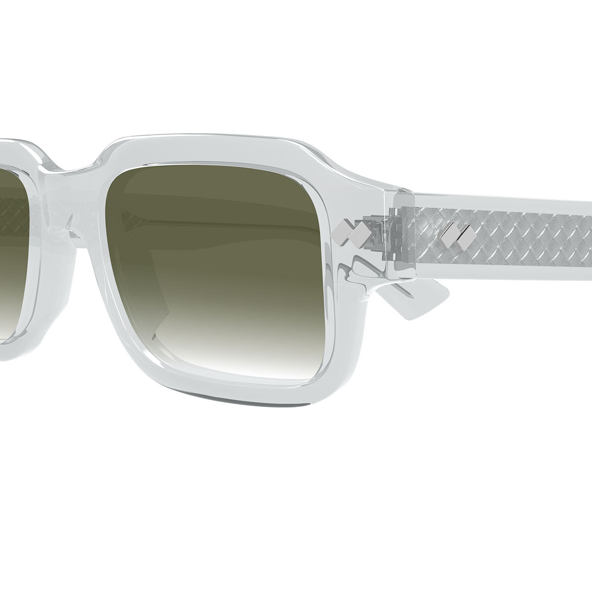 Bottega Veneta Occhiali da Sole BV1442S 003 Grigio/Verde Uomo