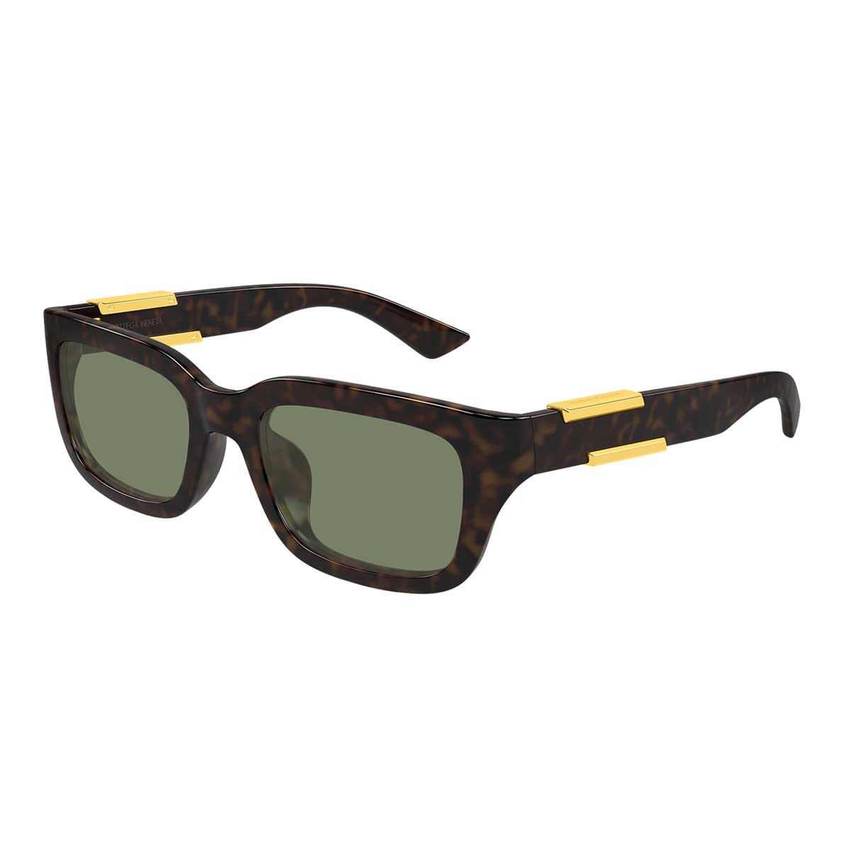 Bottega Veneta Occhiali da Sole BV1453SA 003 Marrone/Verde Unisex 2
