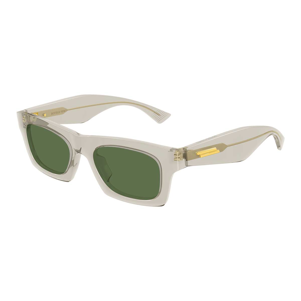 Bottega Veneta Occhiali da Sole BV1457S 004 Beige/Verde Unisex 2