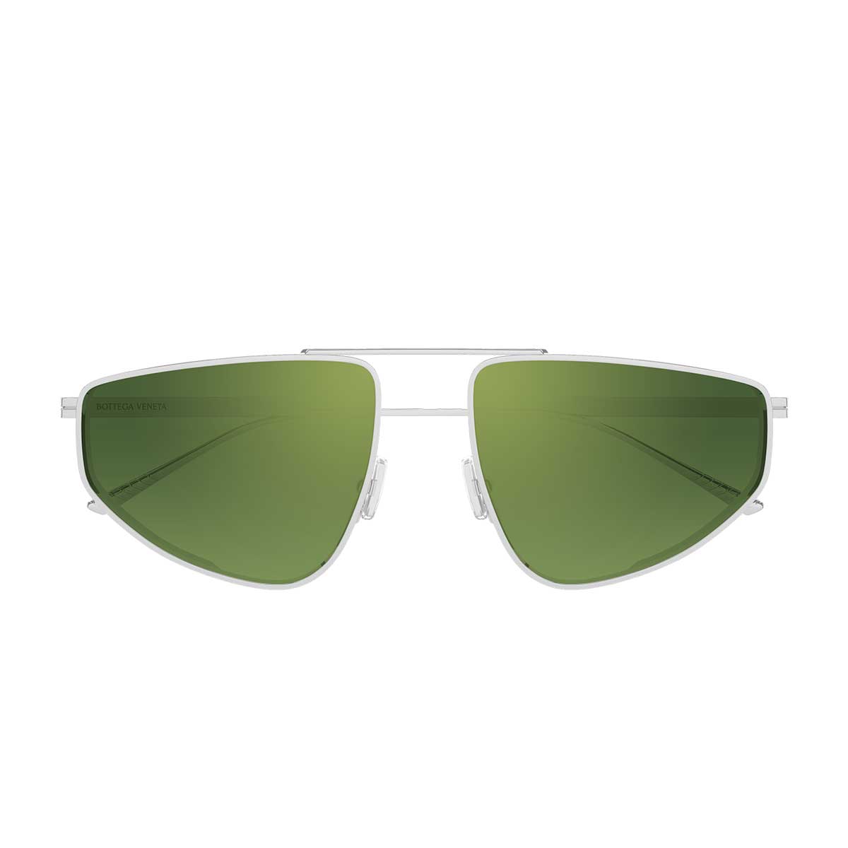 Bottega Veneta Occhiali da Sole BV1466S 002 Argento/Verde Donna