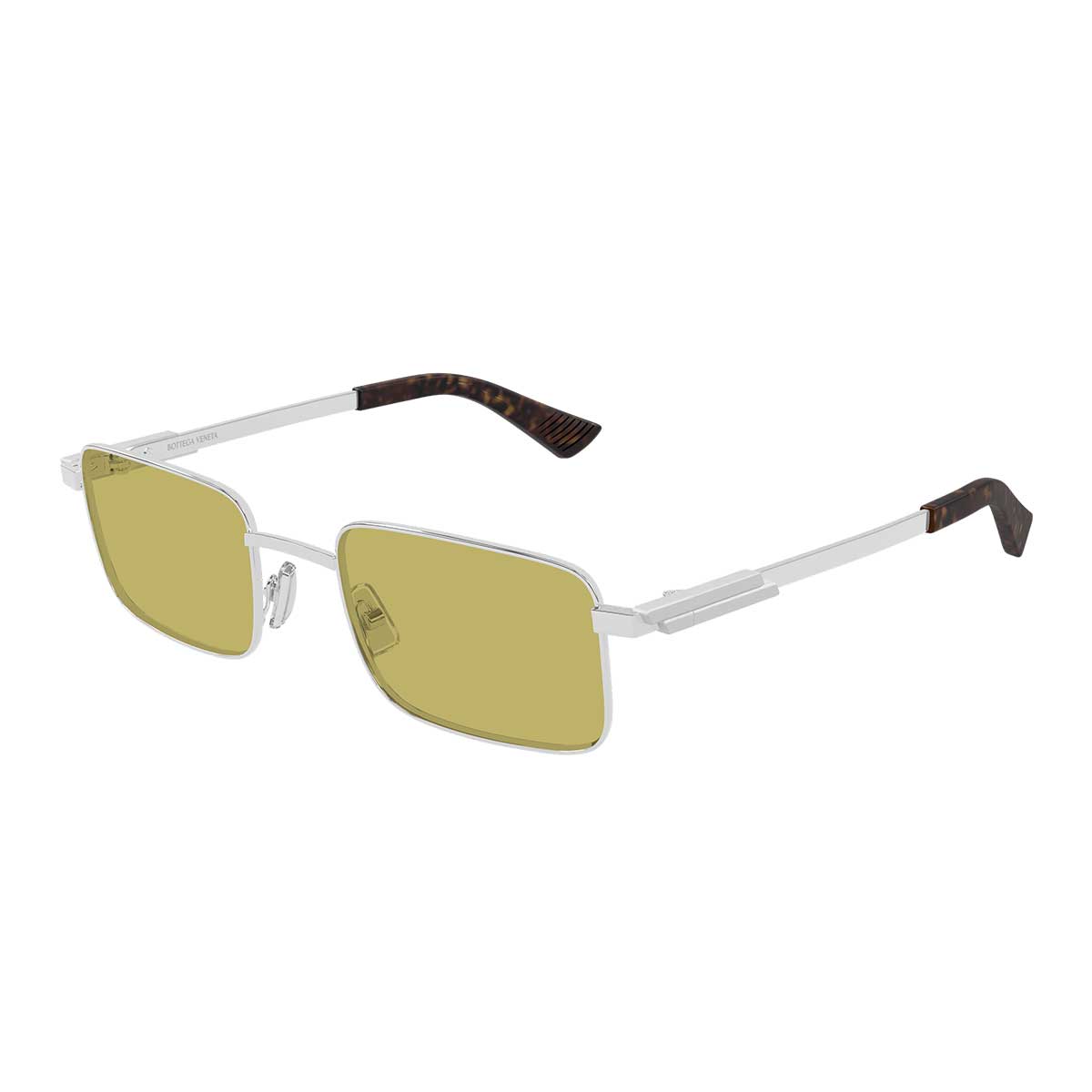 Bottega Veneta Occhiali da Sole BV1469S 003 Argento/Giallo Unisex 2