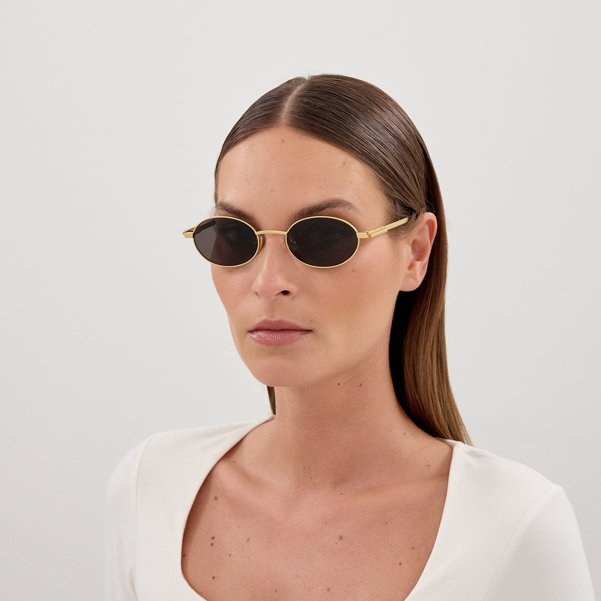 Bottega Veneta Occhiali da Sole BV1470S 001 Oro/Grigio Scuro Unisex