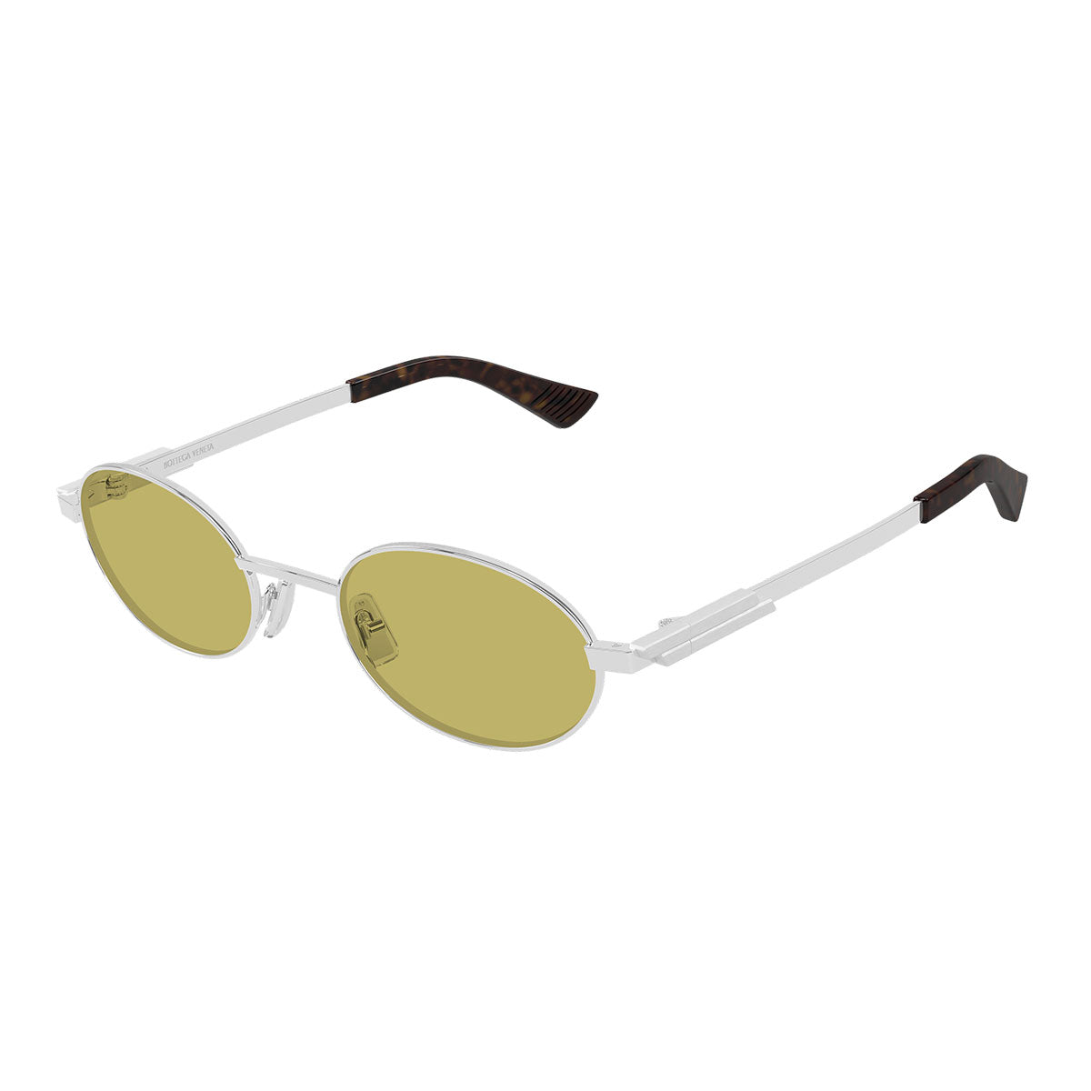 Bottega Veneta Occhiali da Sole BV1470S 003 Argento/Giallo Unisex