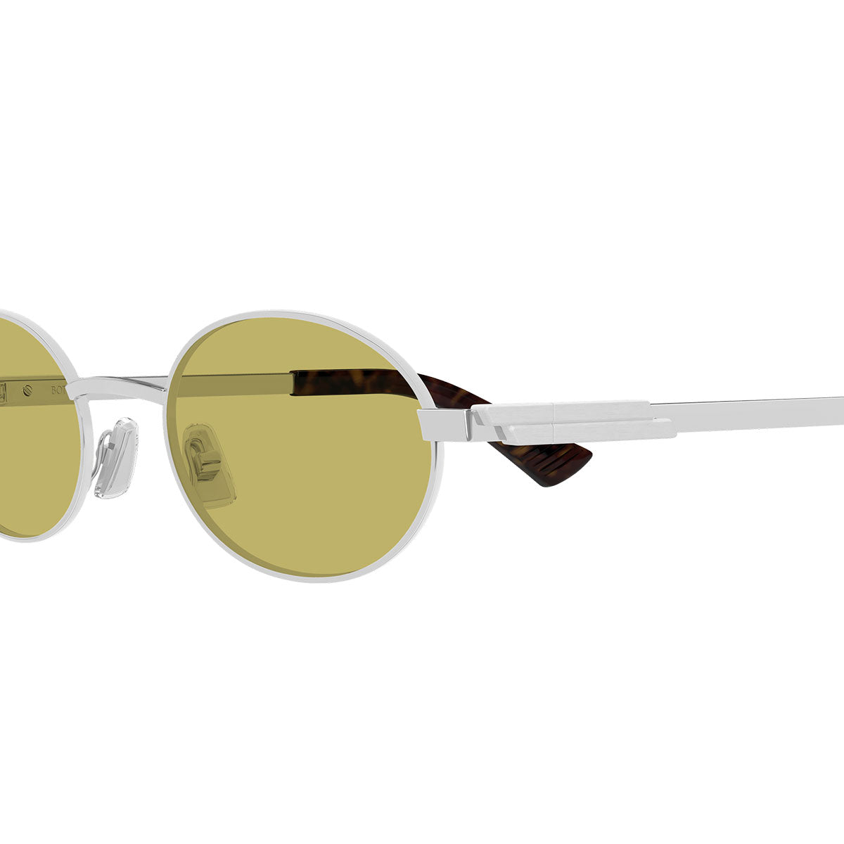 Bottega Veneta Occhiali da Sole BV1470S 003 Argento/Giallo Unisex