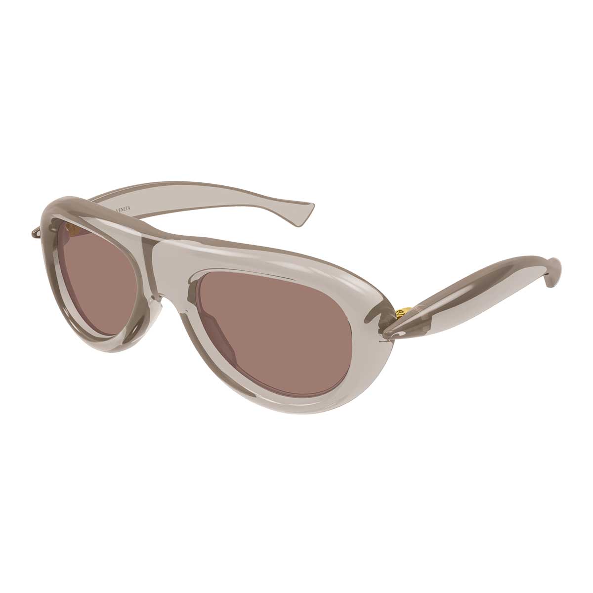 Bottega Veneta Occhiali da Sole BV1483S 004 Marrone/Rosso Unisex