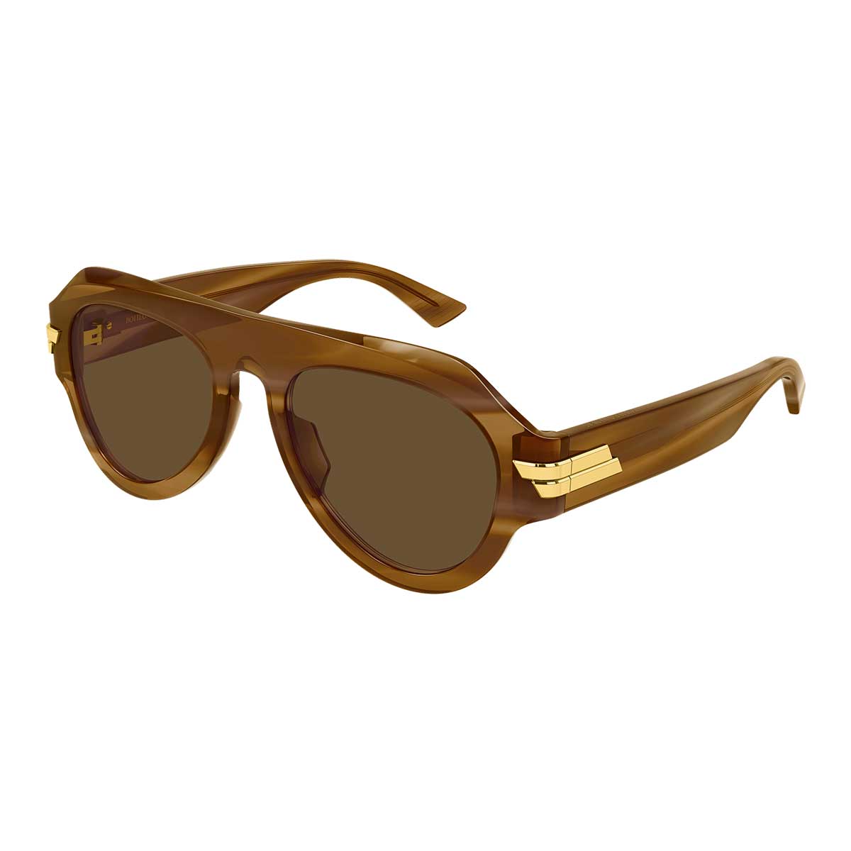 Bottega Veneta Occhiali da Sole BV1488S 003 Marrone/Marrone Unisex 2