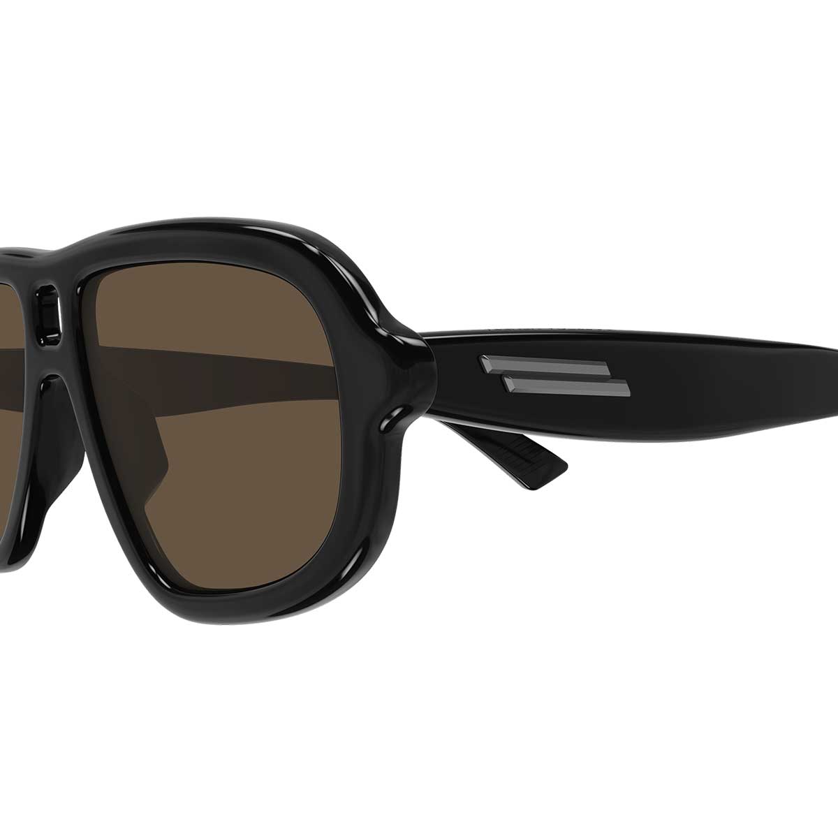 Bottega Veneta Occhiali da Sole BV1494S 001 Nero/Marrone Unisex 3