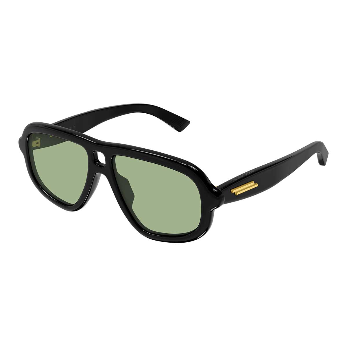Bottega Veneta Occhiali da Sole BV1494S 003 Nero/Verde Unisex 2