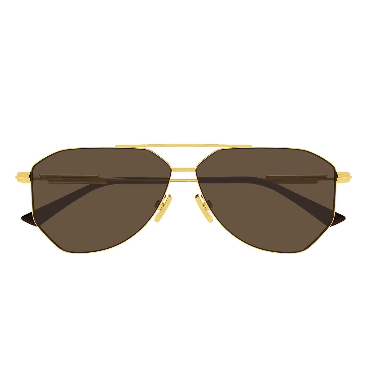 Bottega Veneta Occhiali da Sole BV1508S 002 Oro/Marrone Unisex