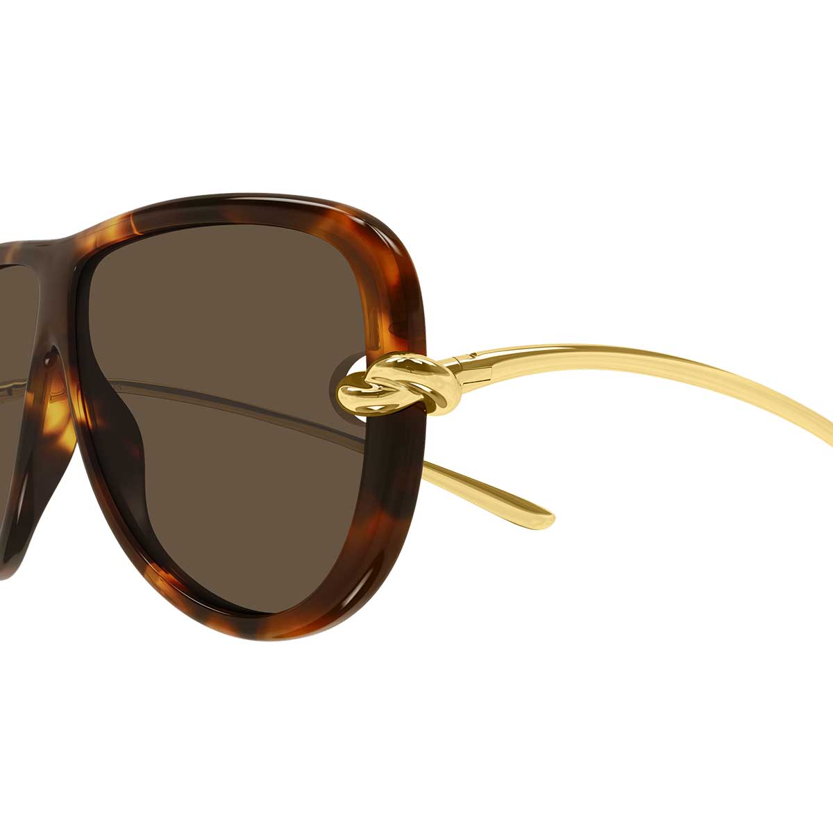 Bottega Veneta Occhiali da Sole BV1513S 002 MarroneOro/Marrone Unisex 3