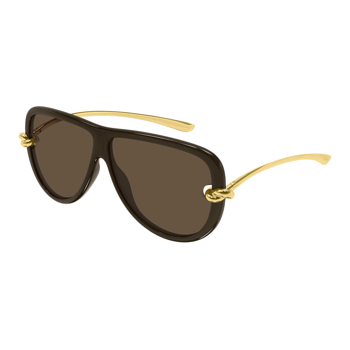 Bottega Veneta Occhiali da Sole BV1513S 003 MarroneOro/Marrone Unisex 2