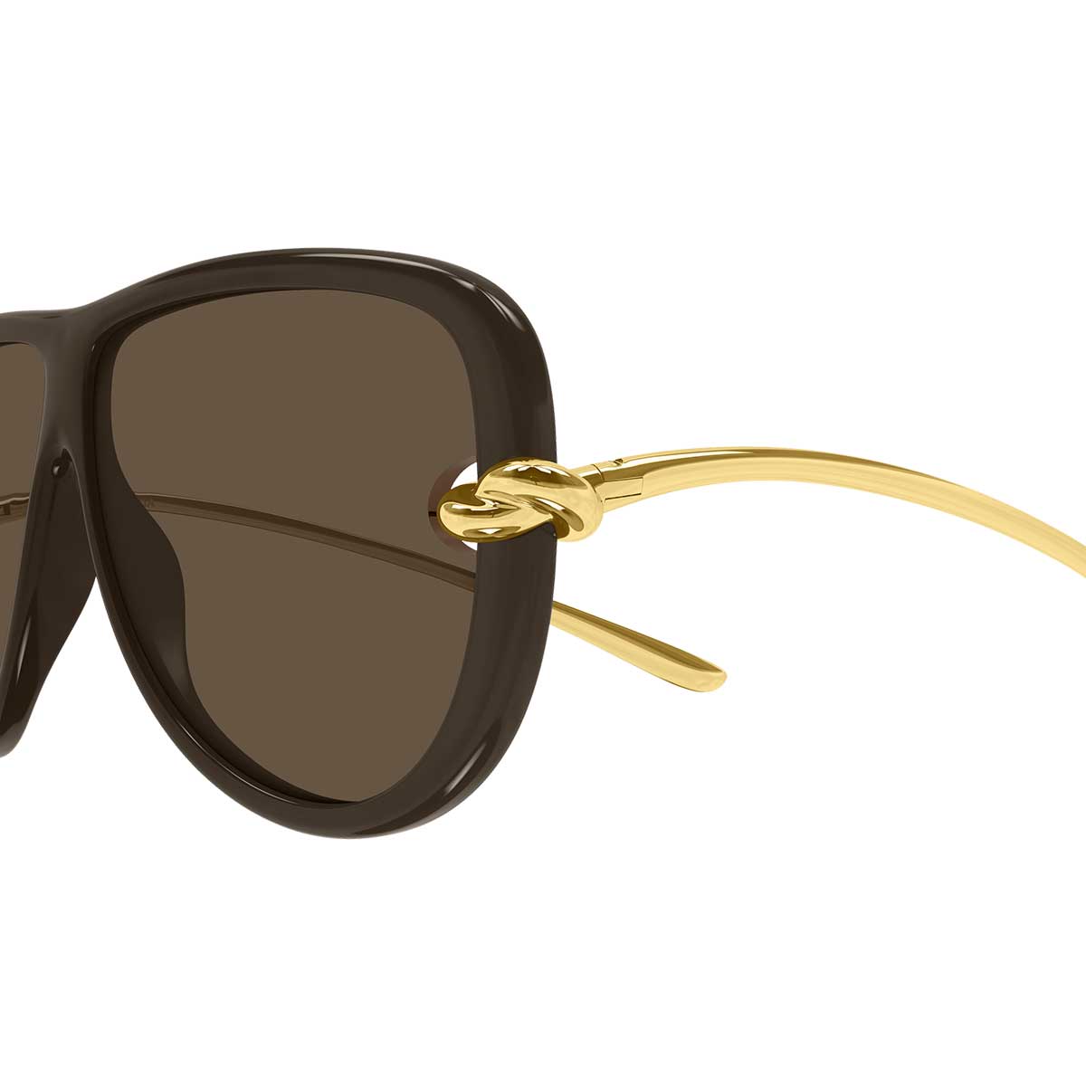 Bottega Veneta Occhiali da Sole BV1513S 003 MarroneOro/Marrone Unisex 3