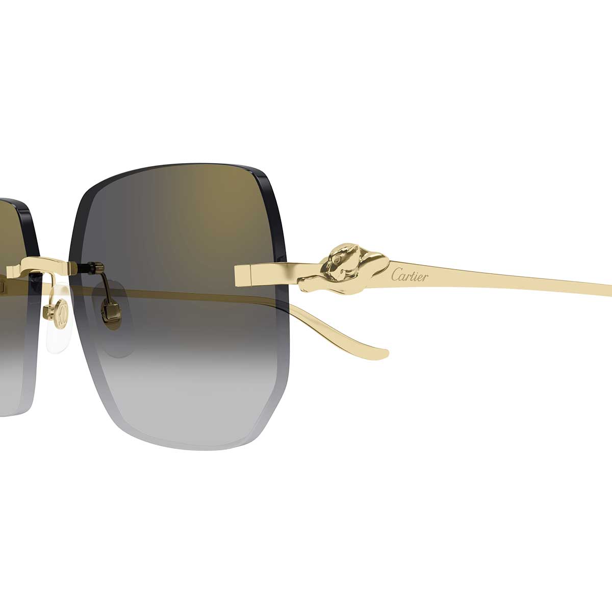 Cartier Occhiali da Sole  CT0549S 001 Oro/Grigio Donna 3